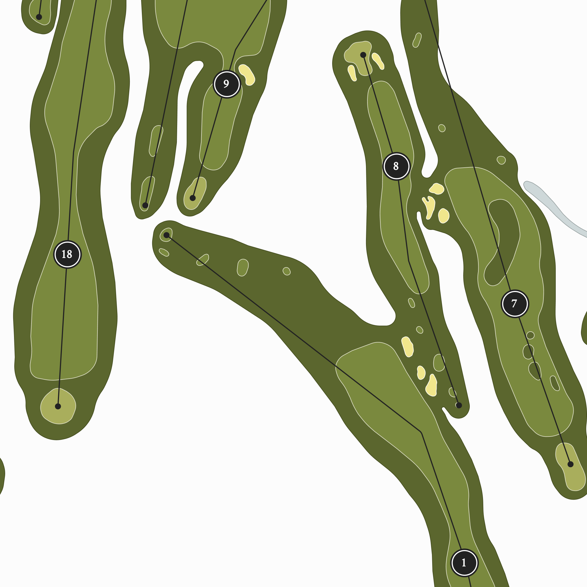 Marquette Golf Club - Greywalls Course | Golf Course Map | Close Up