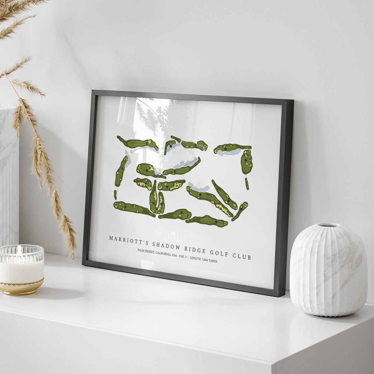Marriott's Shadow Ridge Golf Club | Golf Course Map | On Table