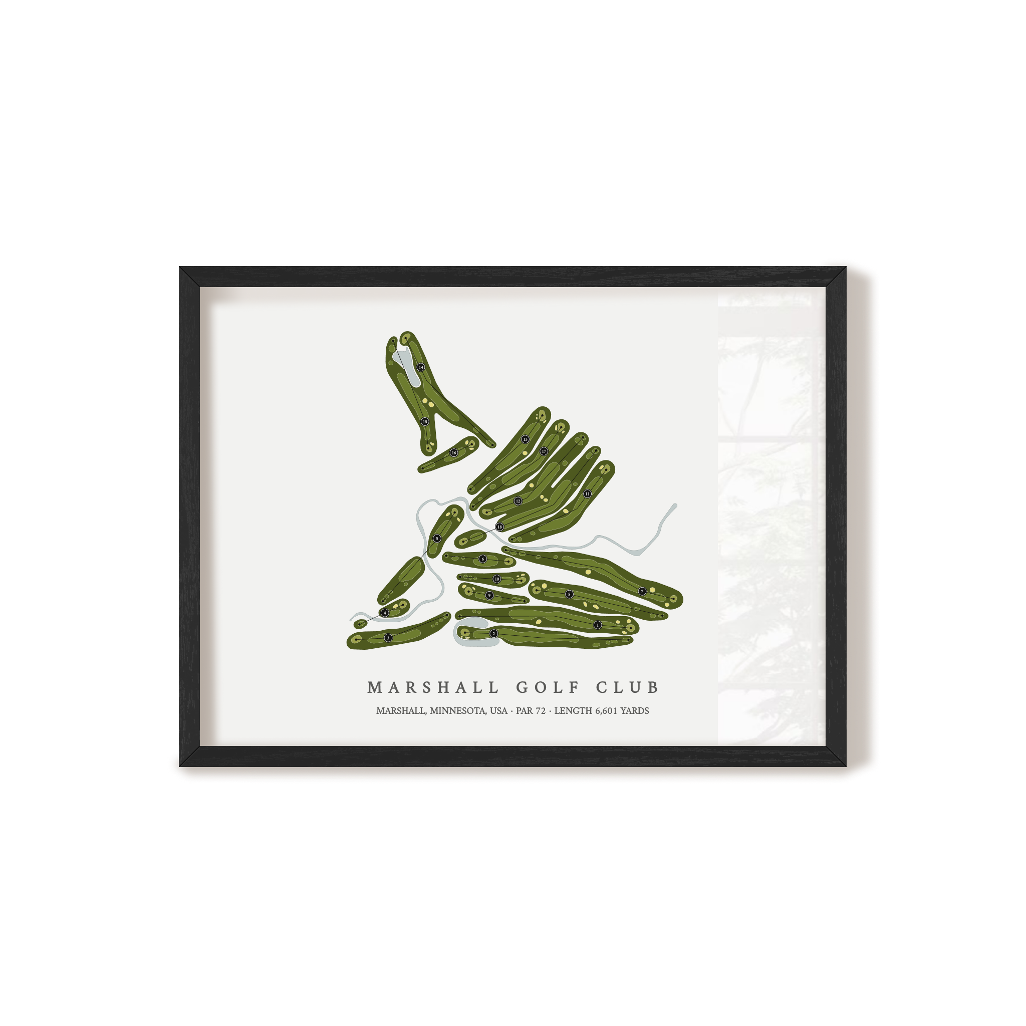 Marshall Golf Club | Golf Course Map | Black+Frame