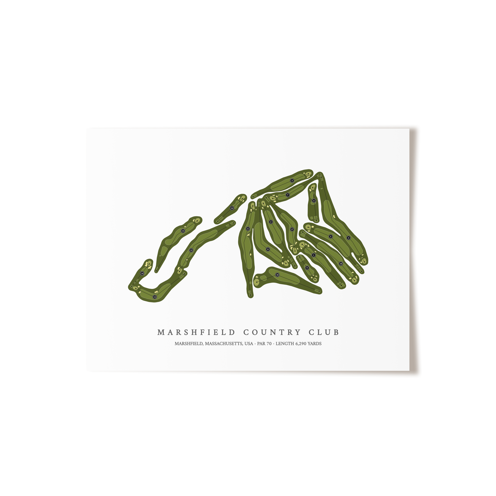 Marshfield Country Club | Golf Course Print | Unframed