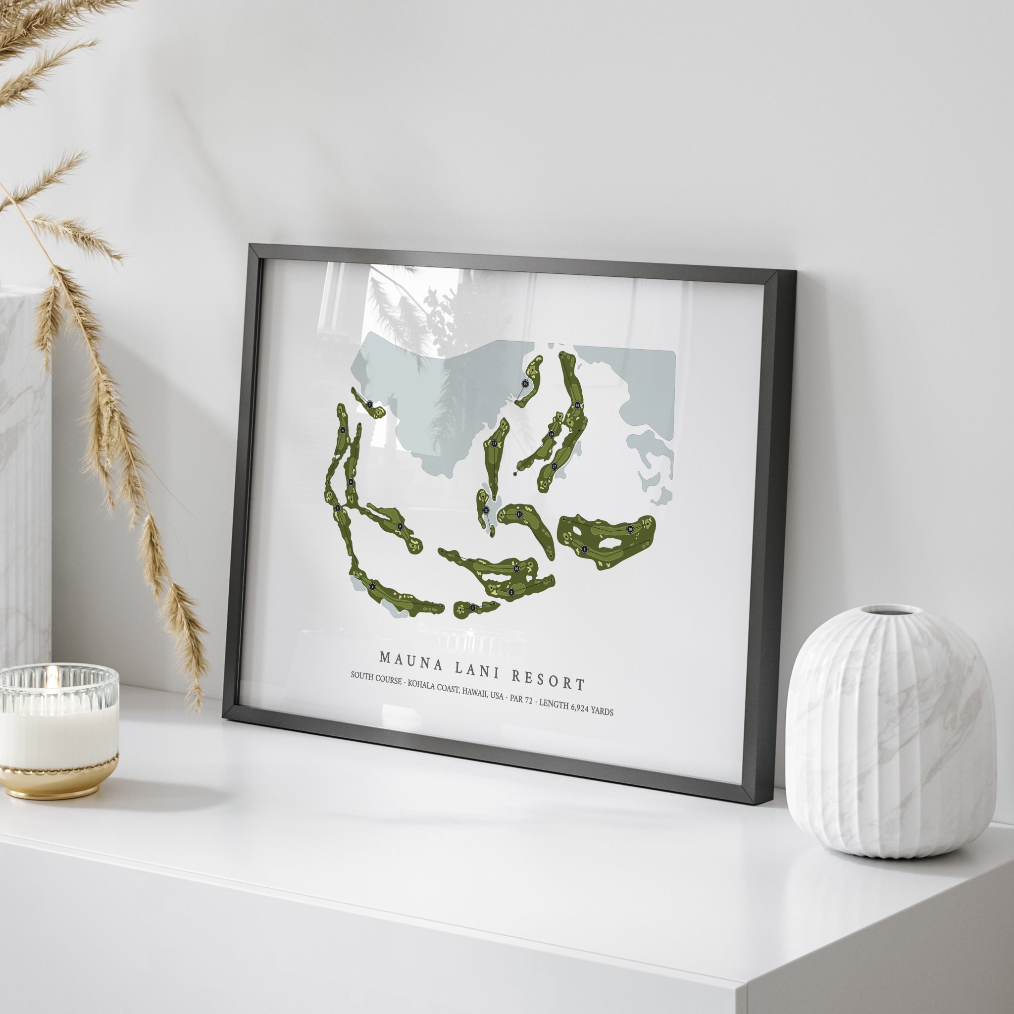 Mauna Lani Resort - South Course | Golf Course Map | On+Table