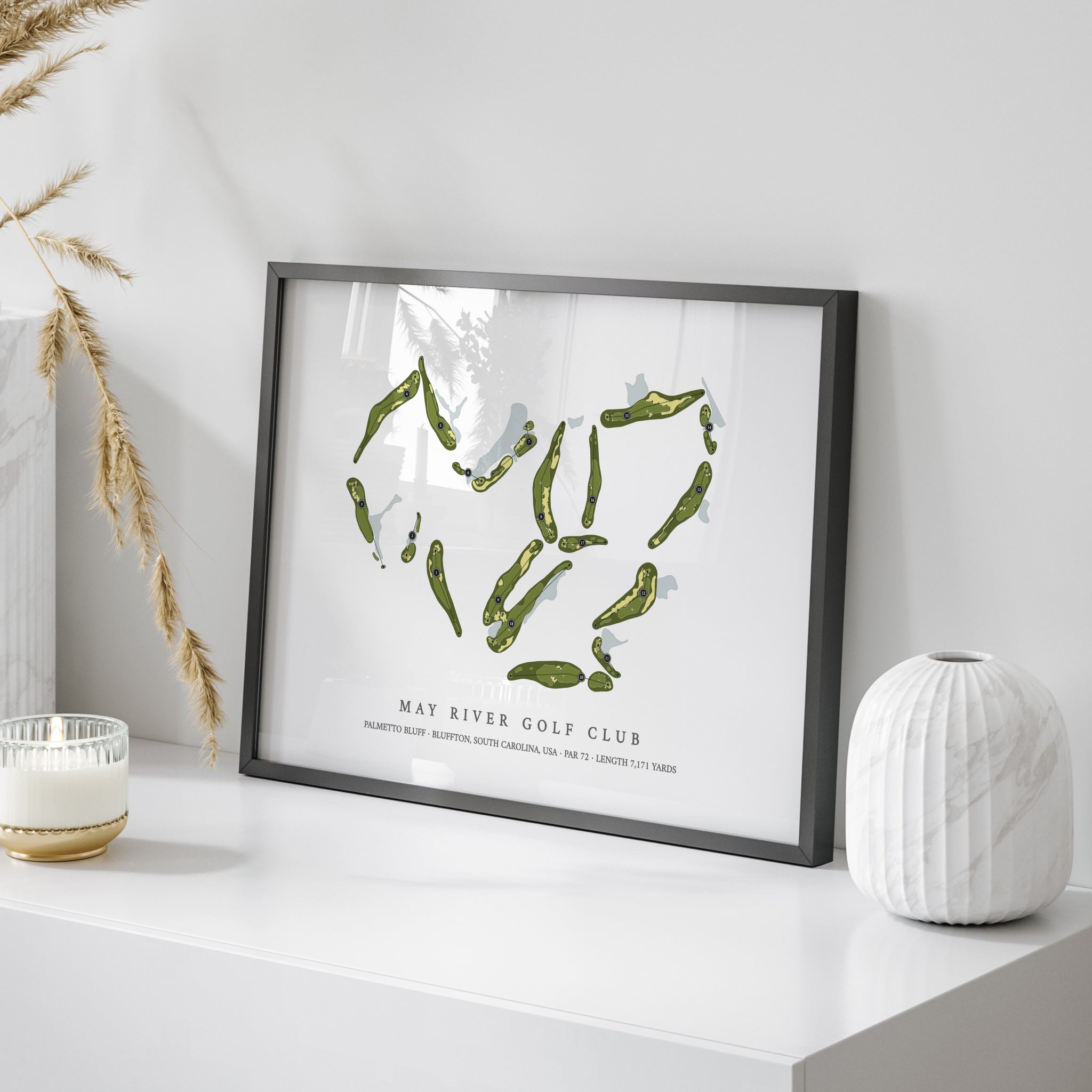 May River Golf Club At Palmetto Bluff | Golf Course Map | On Table