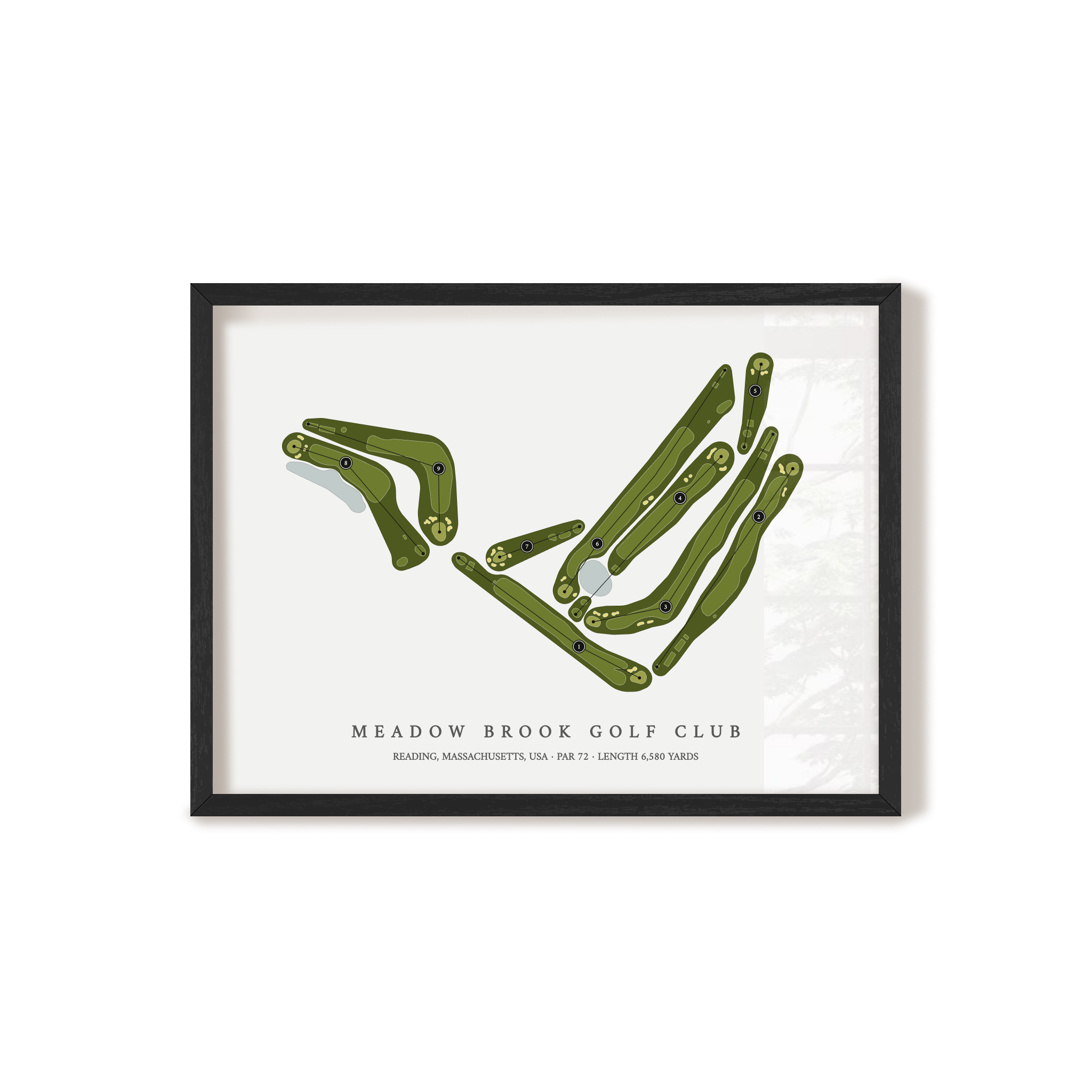 Meadow Brook Golf Club | Golf Course Map | Black+Frame