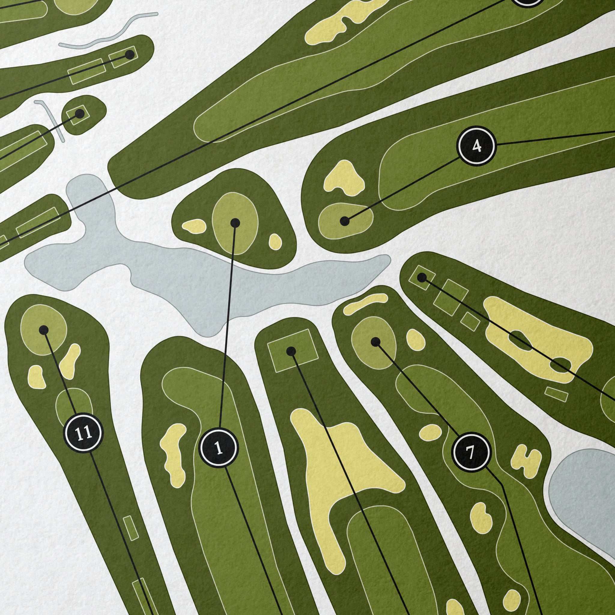 Medford Lakes Country Club | Golf Course Map | Close+Up