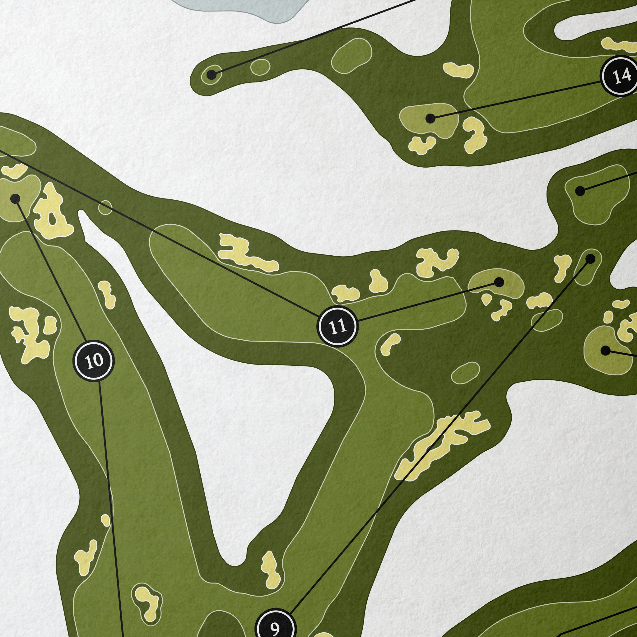 Medinah Country Club - No 3 | Golf Course Print | Close+Up