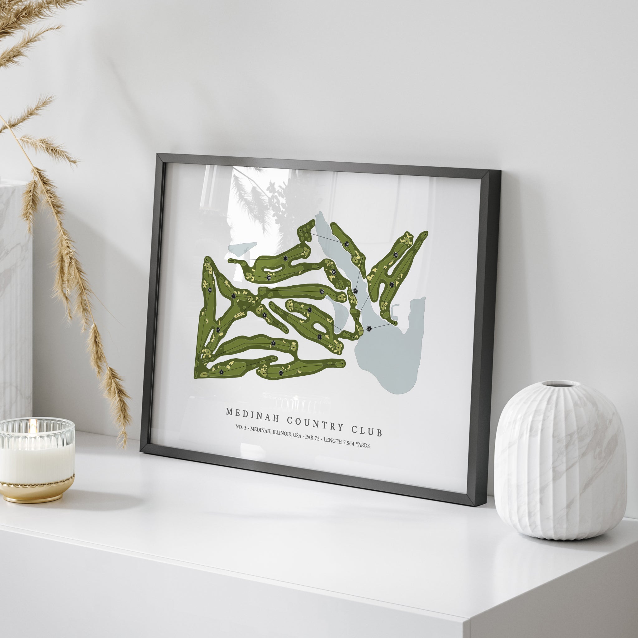 Medinah Country Club - No 3 | Golf Course Print | On+Table