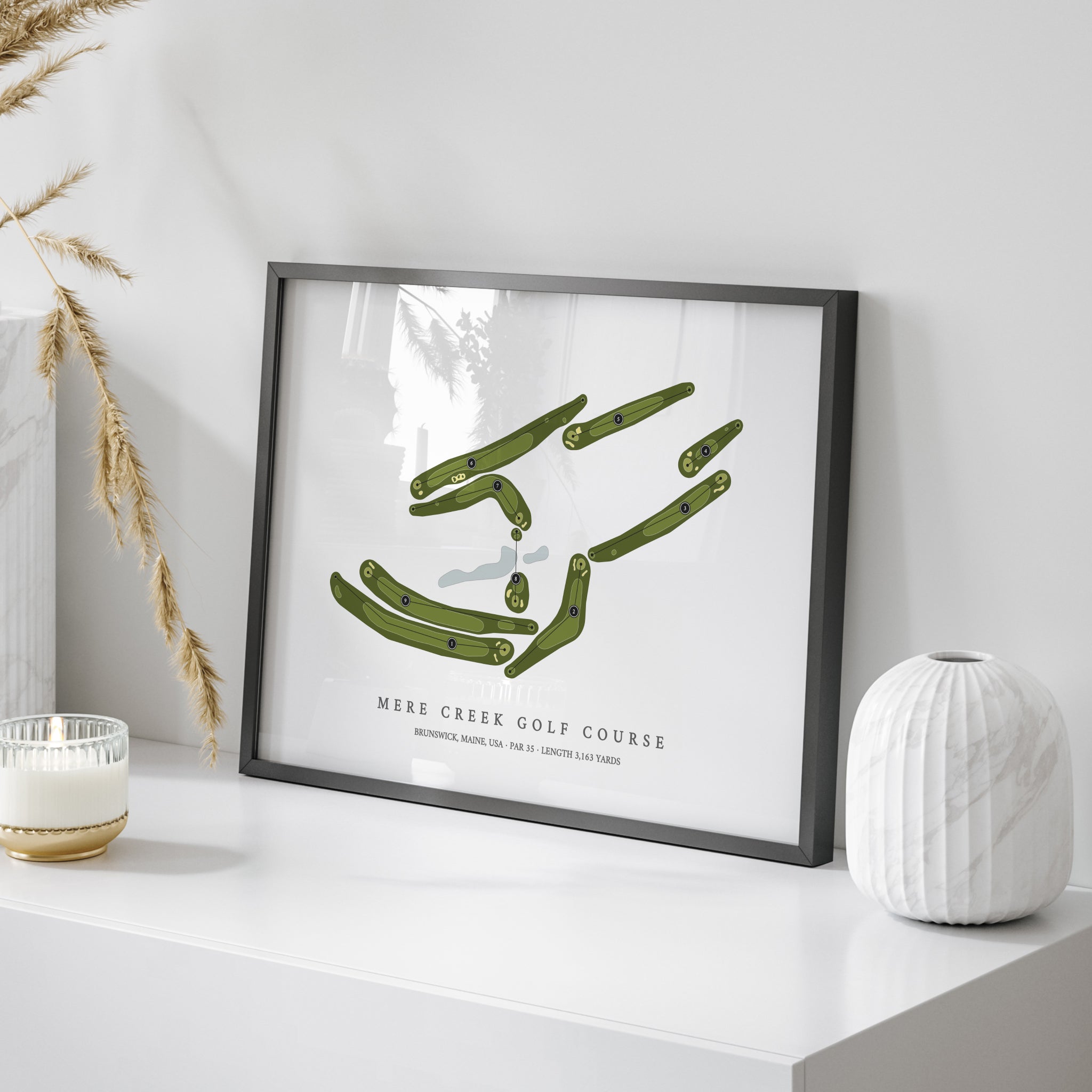 Mere Creek Golf Course | Golf Course Map | On Table