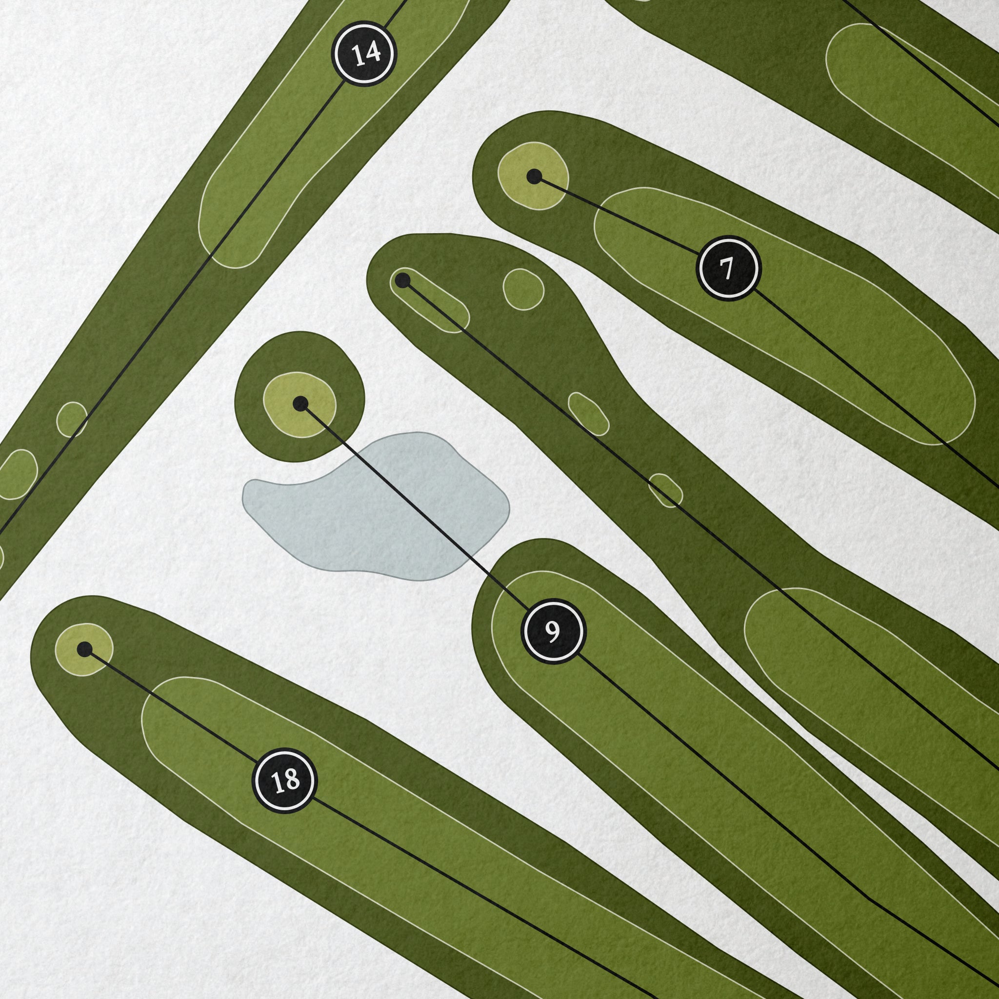 Metropolis Country Club | Golf Course Map | Close+Up