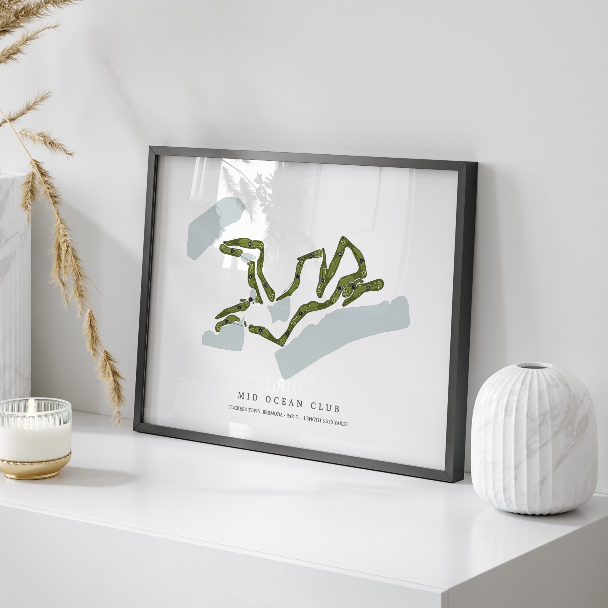 Mid Ocean Club | Golf Course Map | On Table