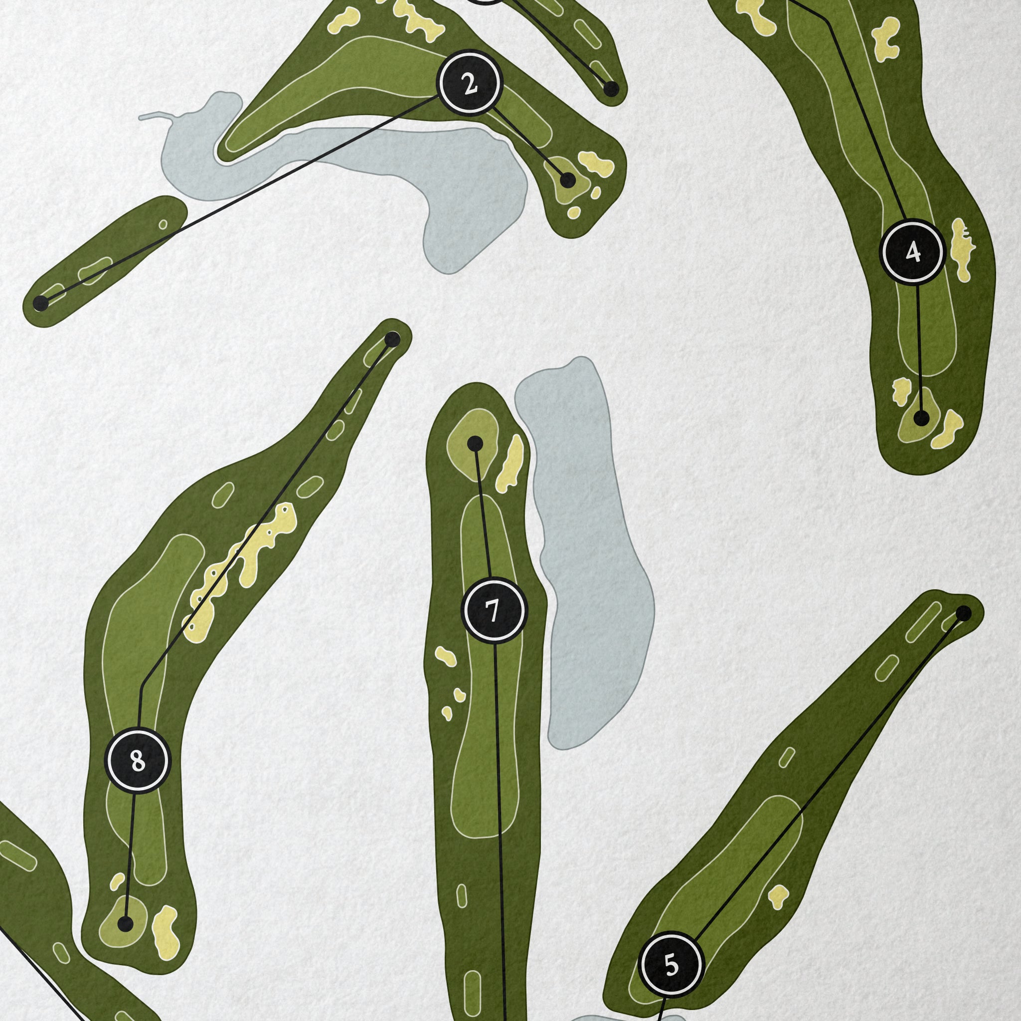 Mid South Club | Golf Course Print | Close+Up