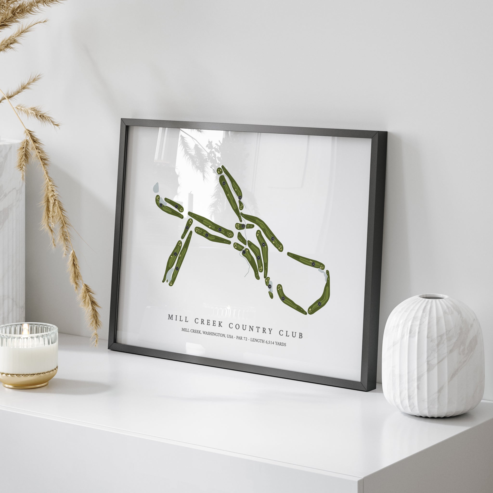 Mill Creek Country Club | Golf Course Map | On Table