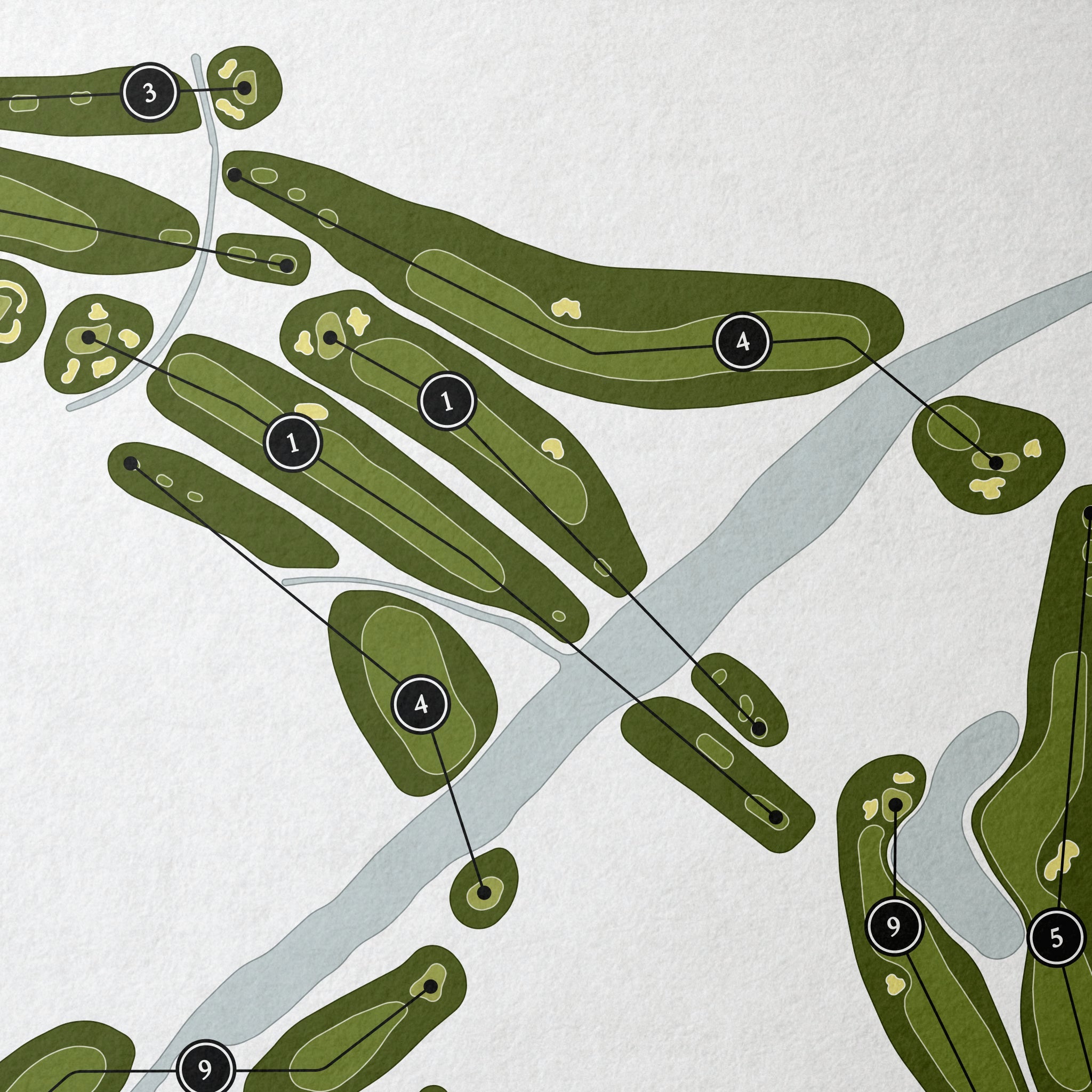 Mill Creek Golf Club | Golf Course Map | Close Up