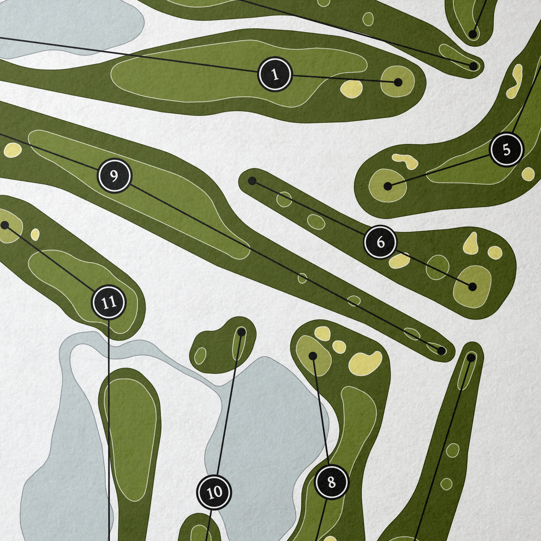 Mill Pond Golf Course | Golf Course Map | Close Up