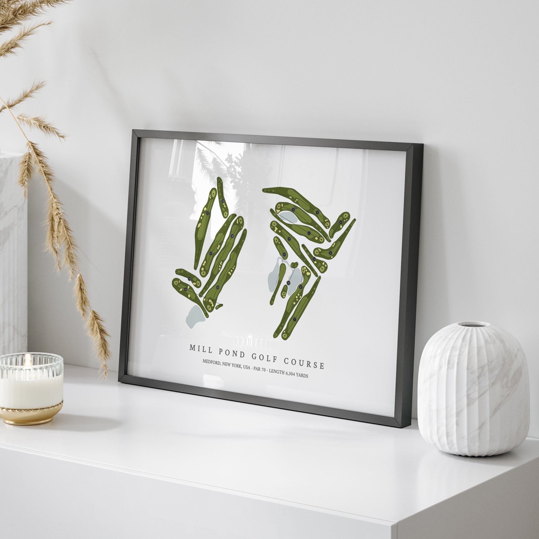 Mill Pond Golf Course | Golf Course Map | On Table