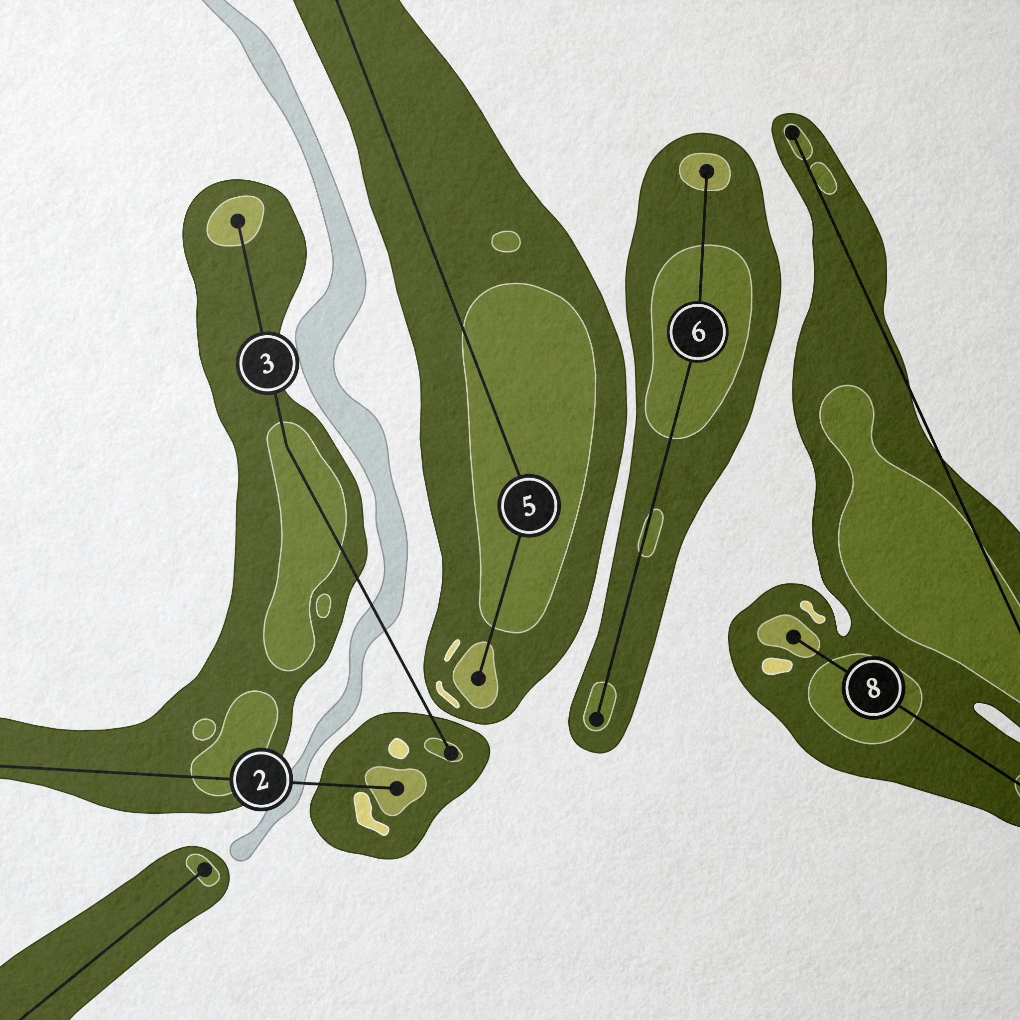 Mill Valley Golf Course | Golf Course Map | Close Up
