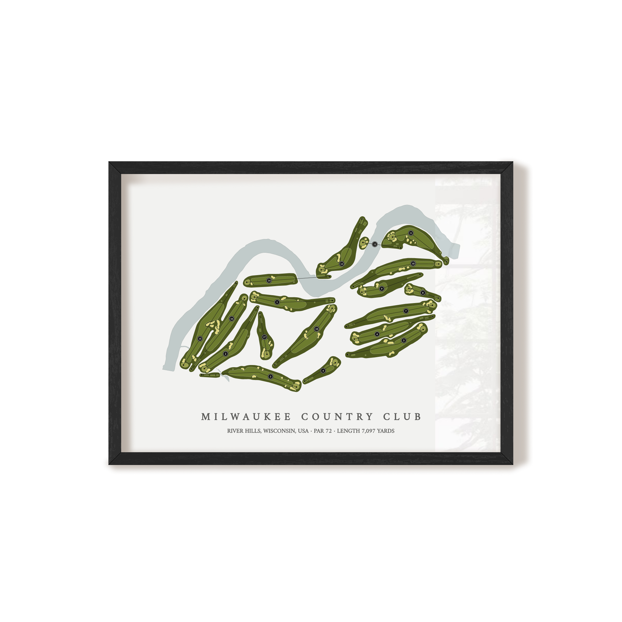 Milwaukee Country Club | Golf Course Print | Black+Frame