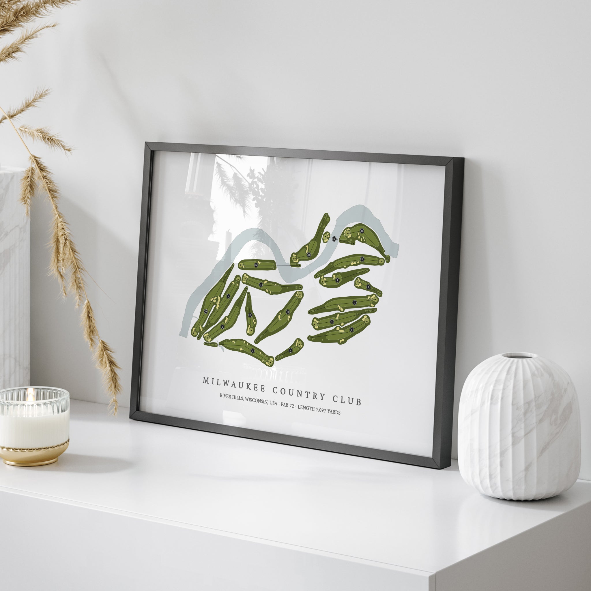 Milwaukee Country Club | Golf Course Print | On+Table