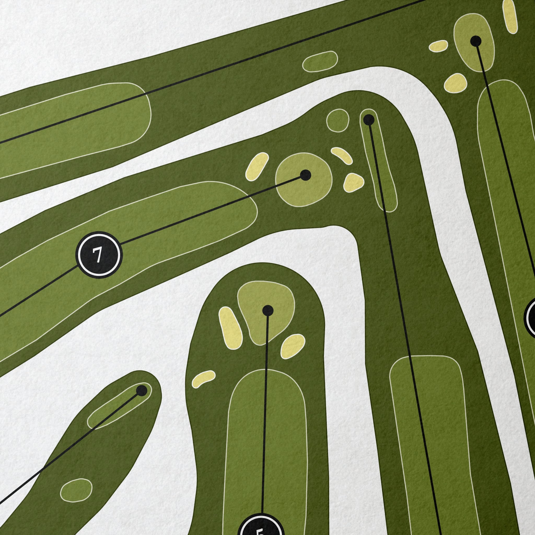 Minakwa Country Club | Golf Course Map | Close Up