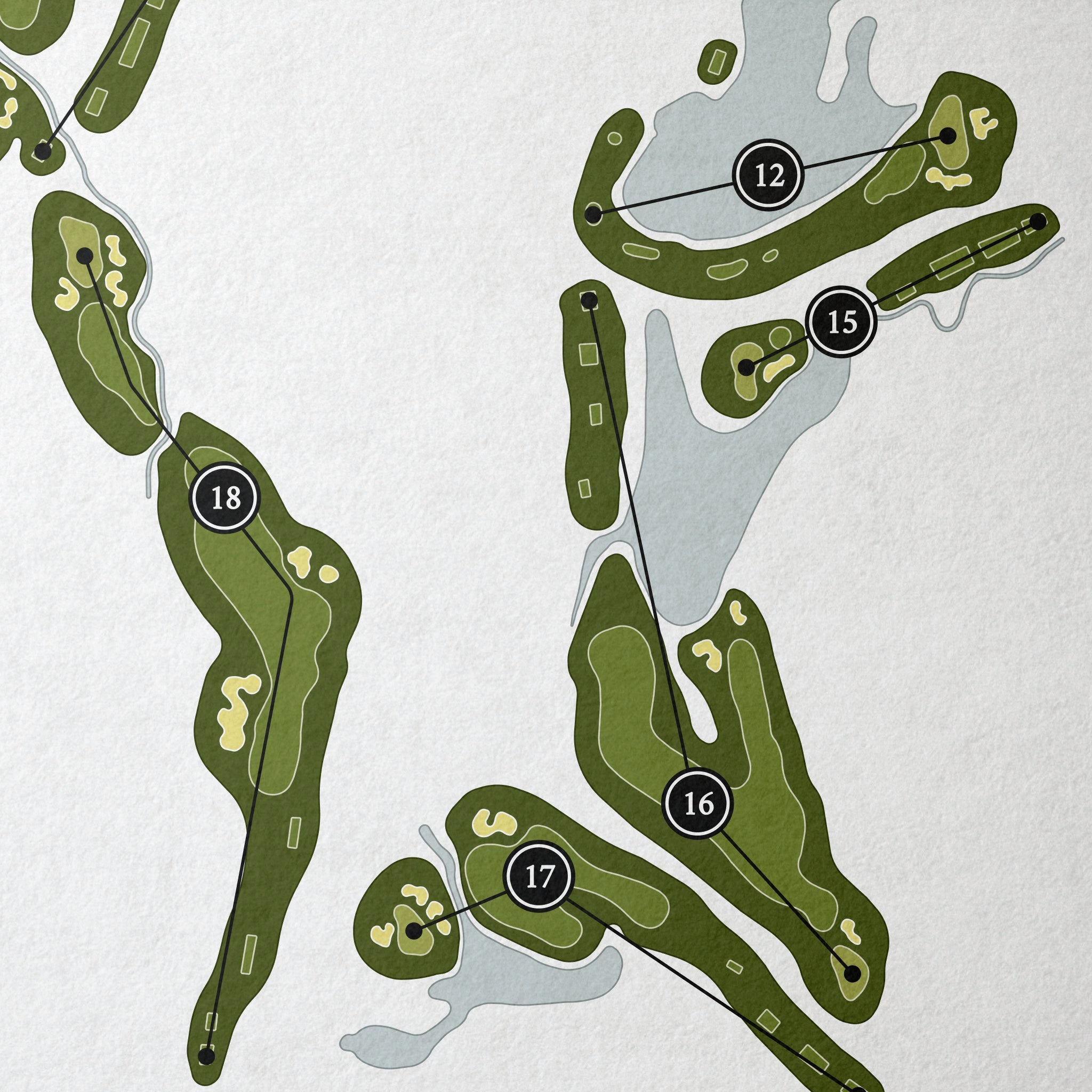 Miramont Country Club | Golf Course Map | Close Up