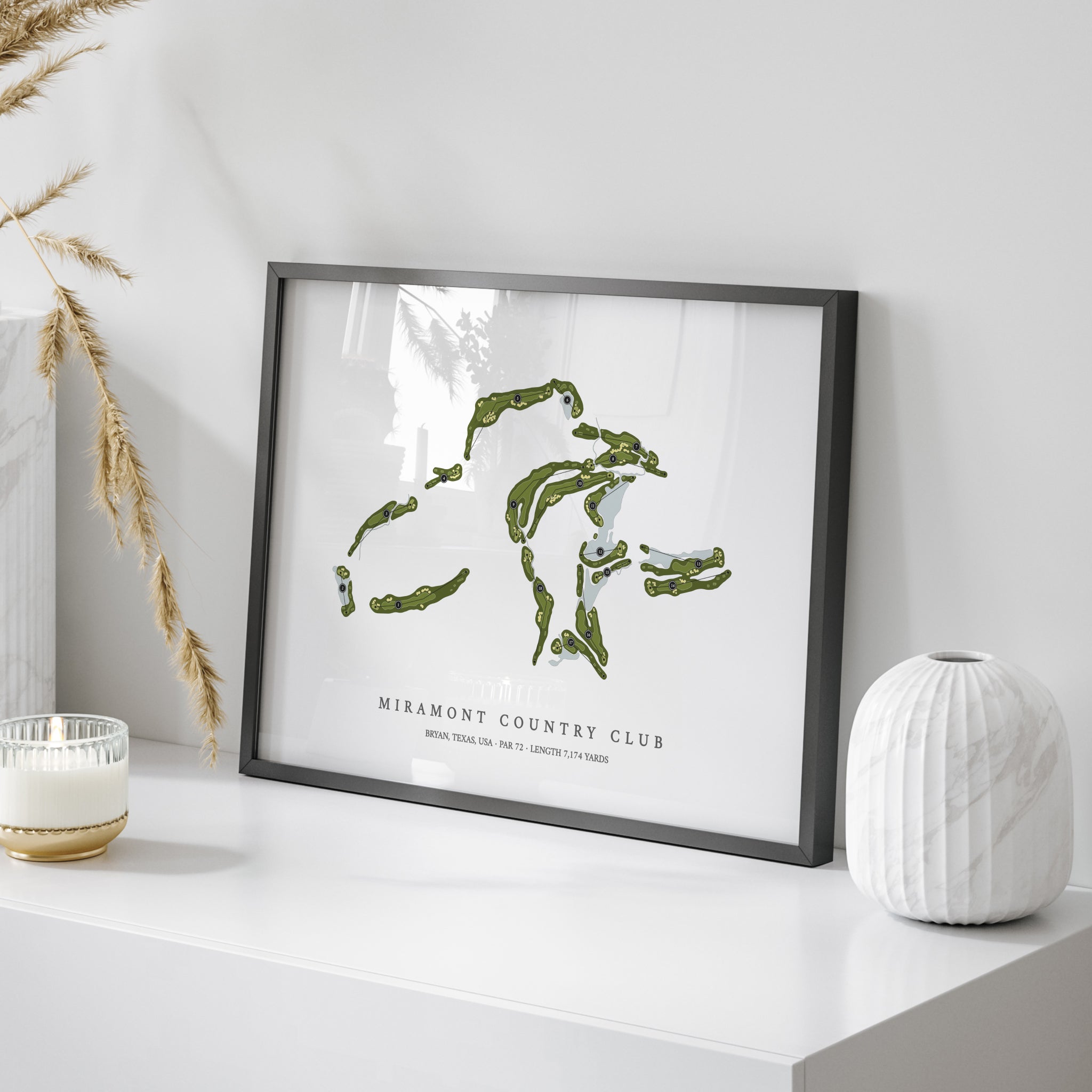 Miramont Country Club | Golf Course Map | On Table