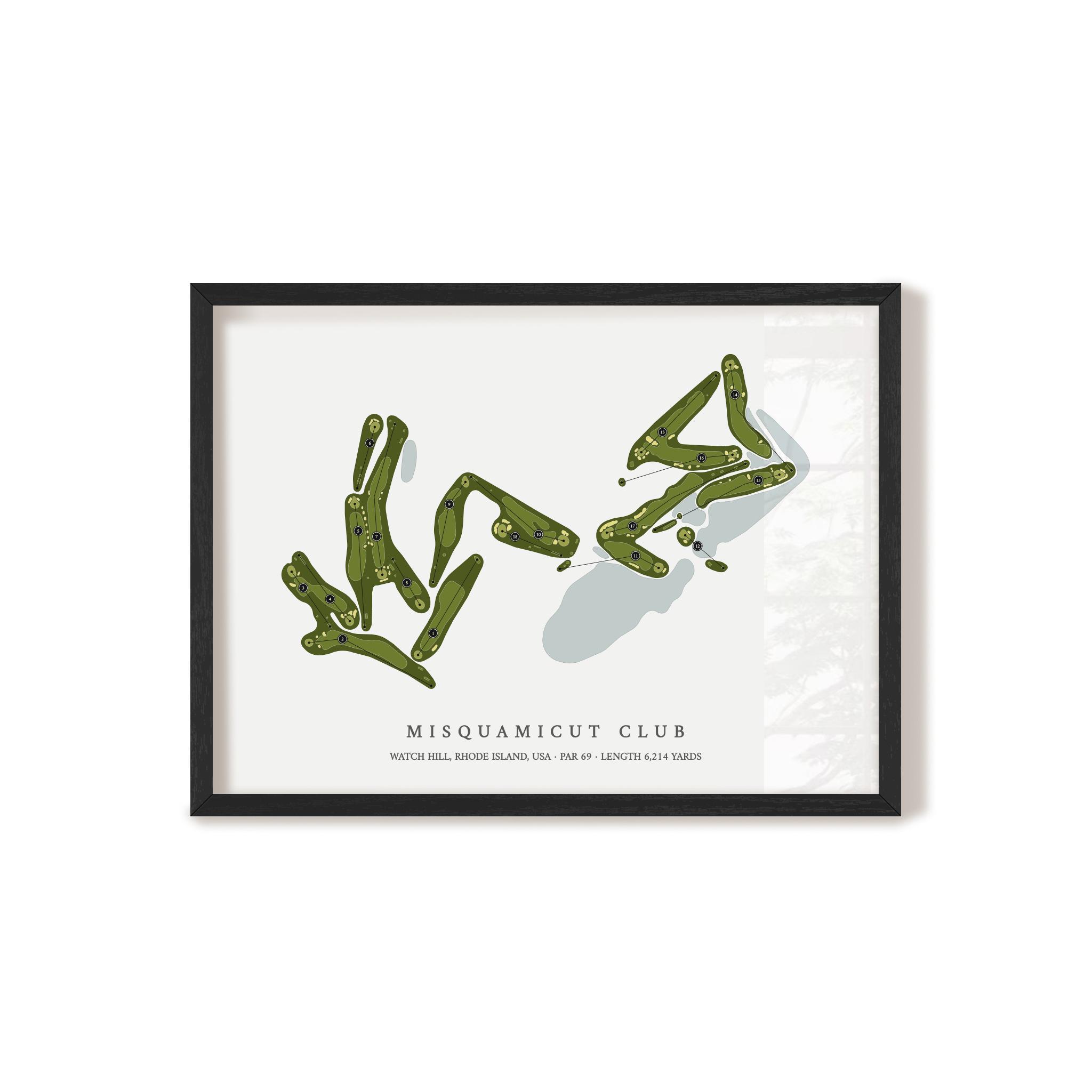 Misquamicut Club | Golf Course Map | Black+Frame