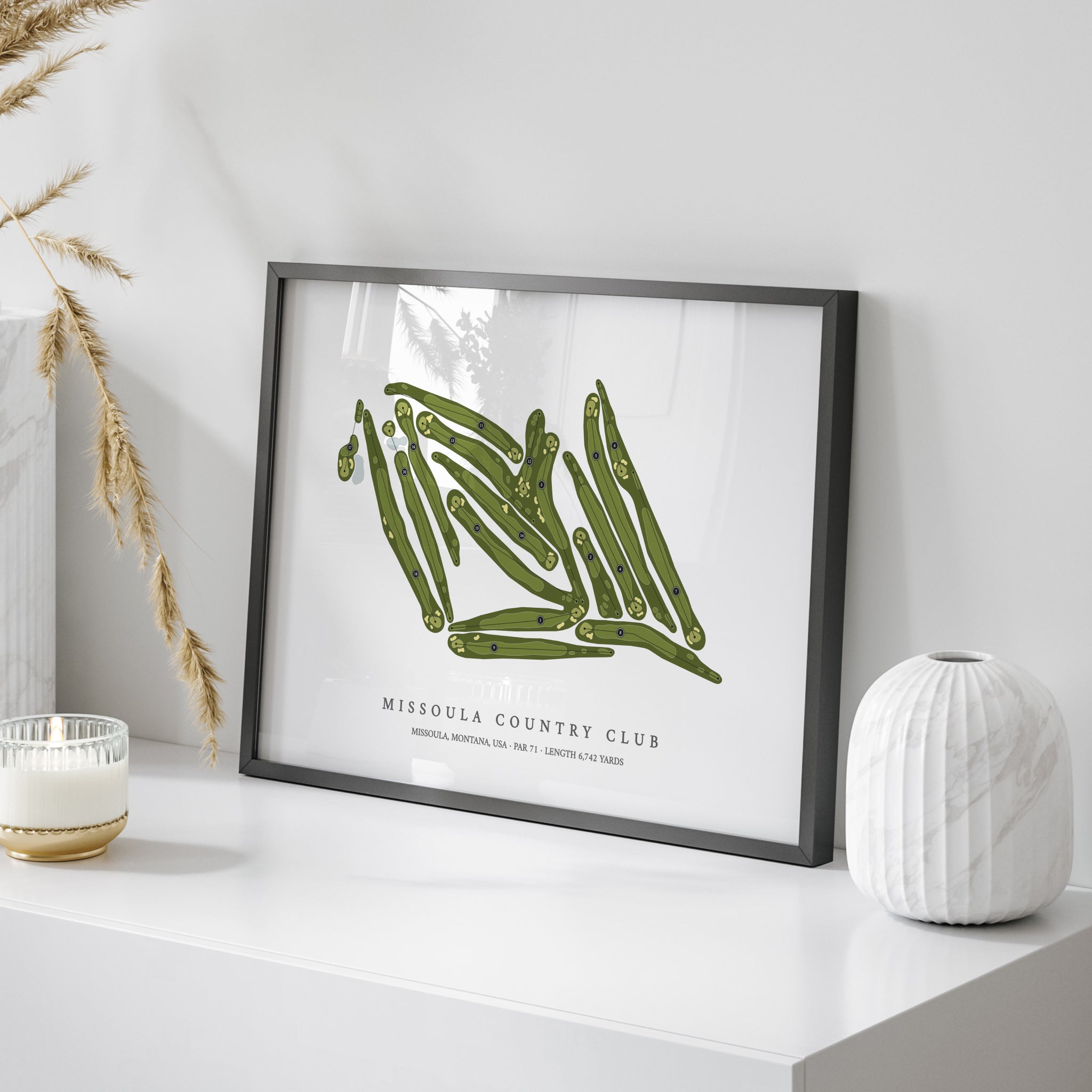 Missoula Country Club | Golf Course Map | On Table