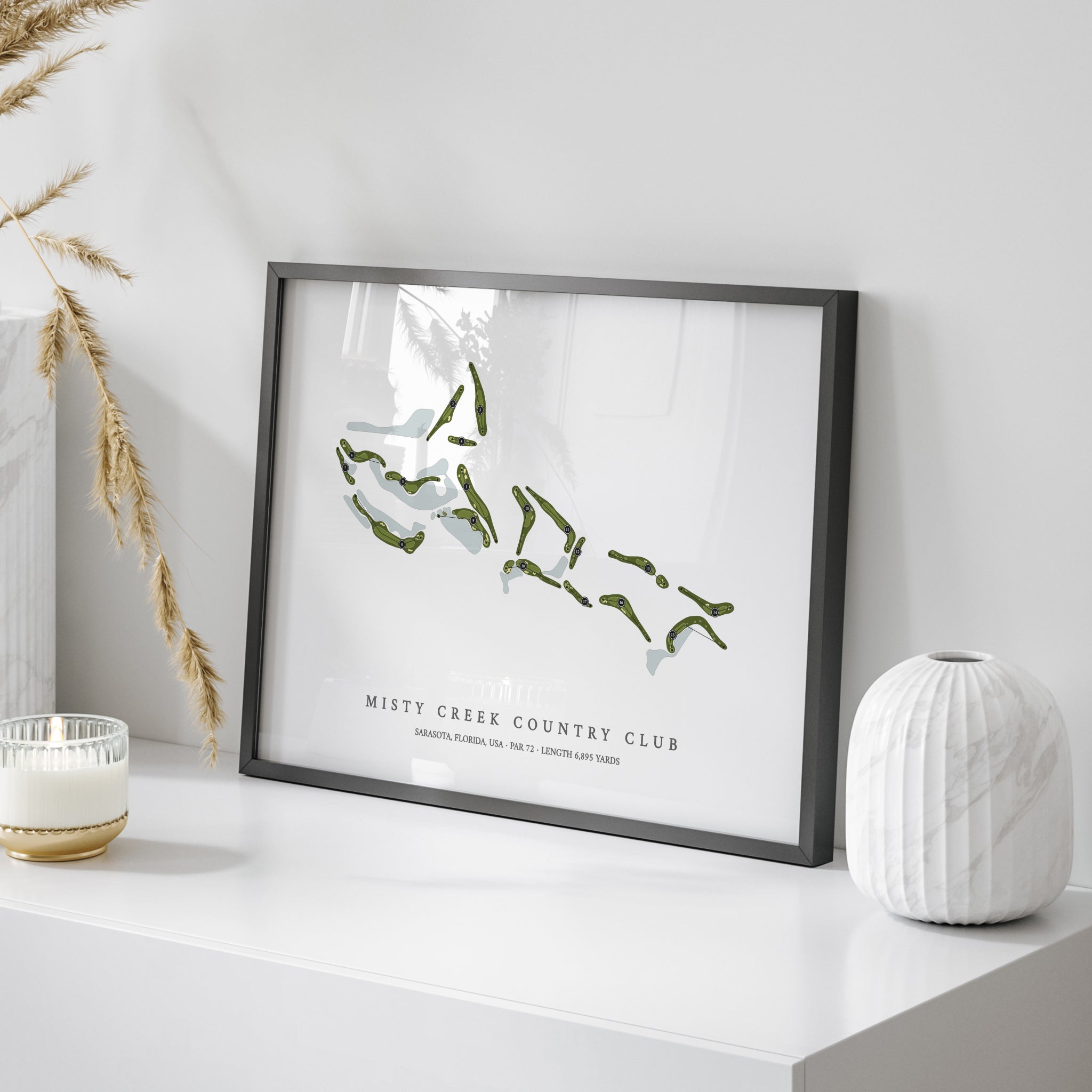 Misty Creek Country Club | Golf Course Map | On Table