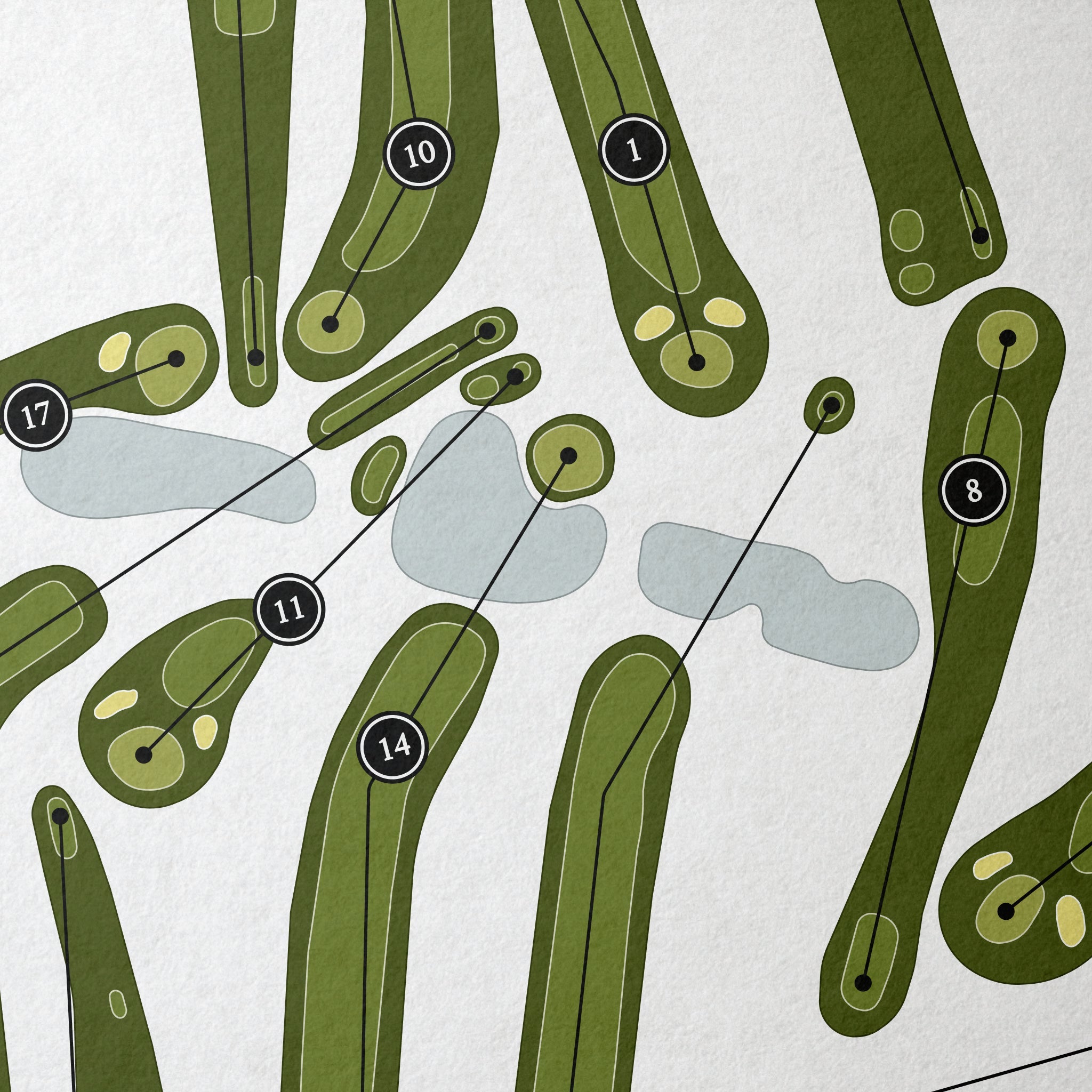 Moila Country Club | Golf Course Map | Close Up