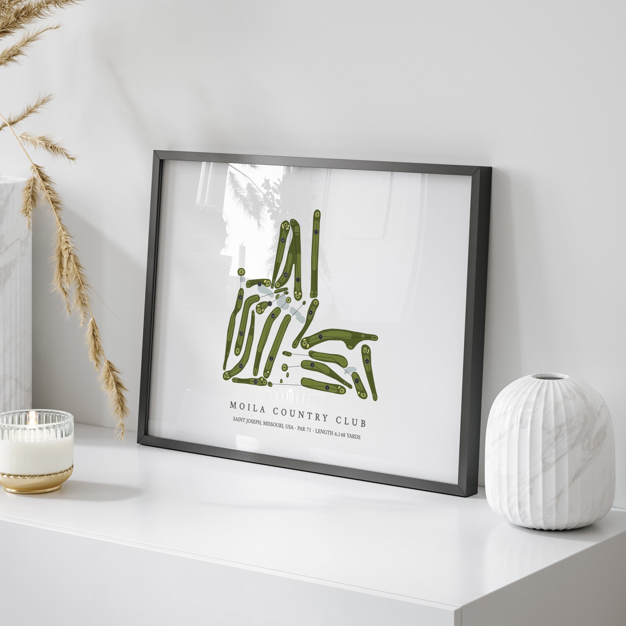 Moila Country Club | Golf Course Map | On Table