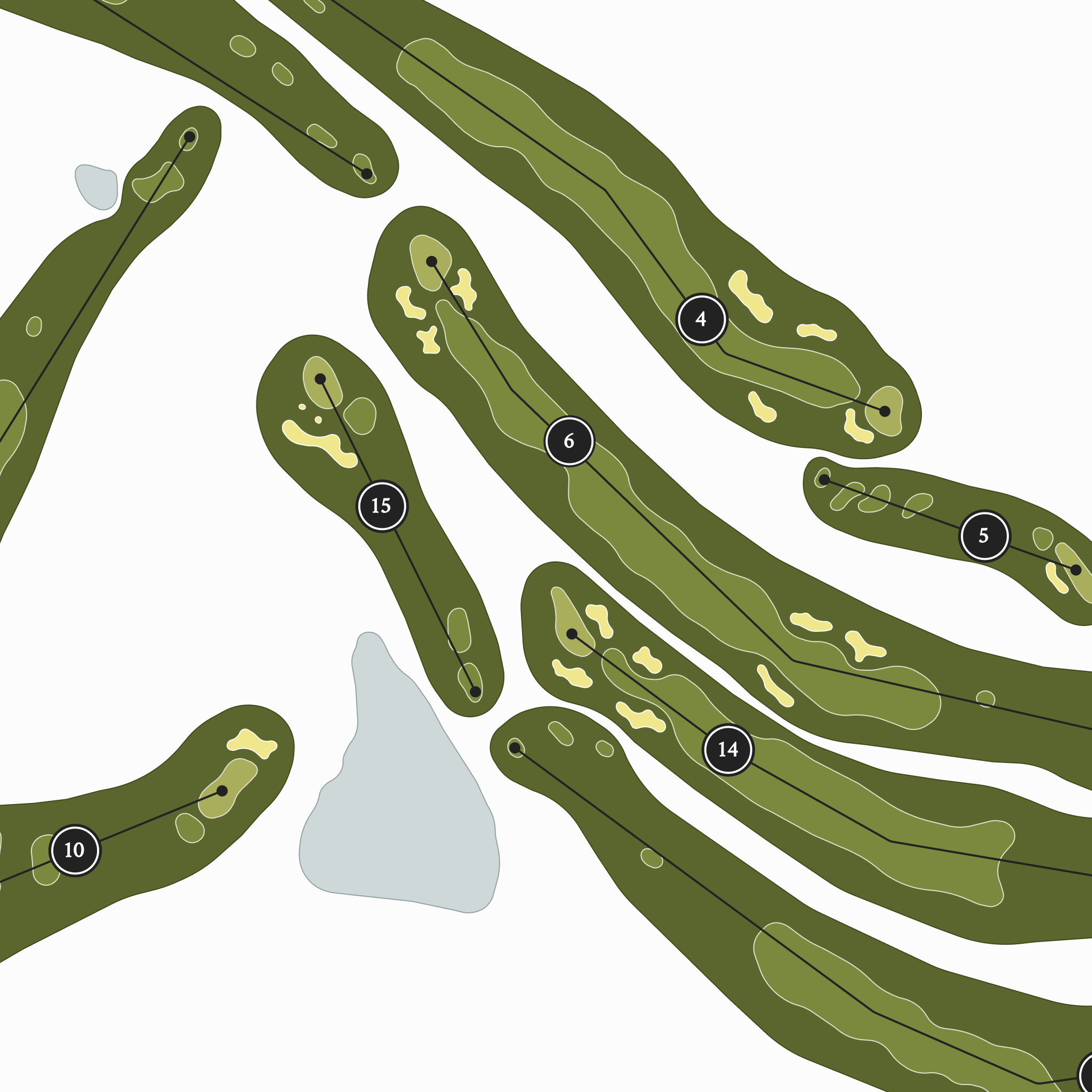 Montcalm Golf Club | Golf Course Map | Close Up