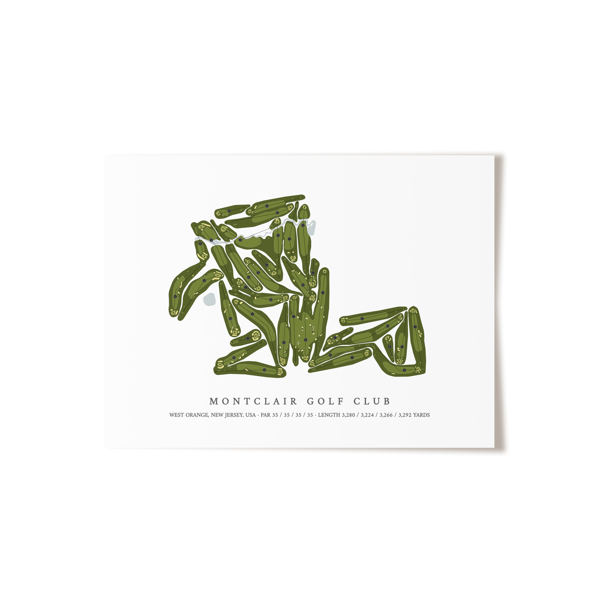 Montclair Golf Club | Golf Course Print | Unframed