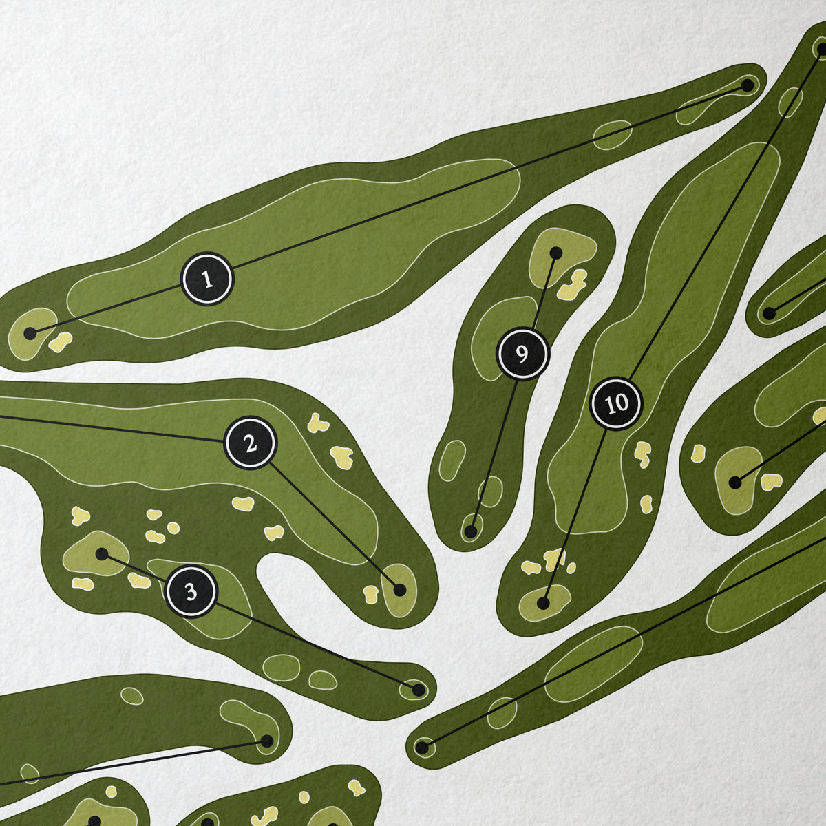 Montecito Country Club | Golf Course Map | Close Up