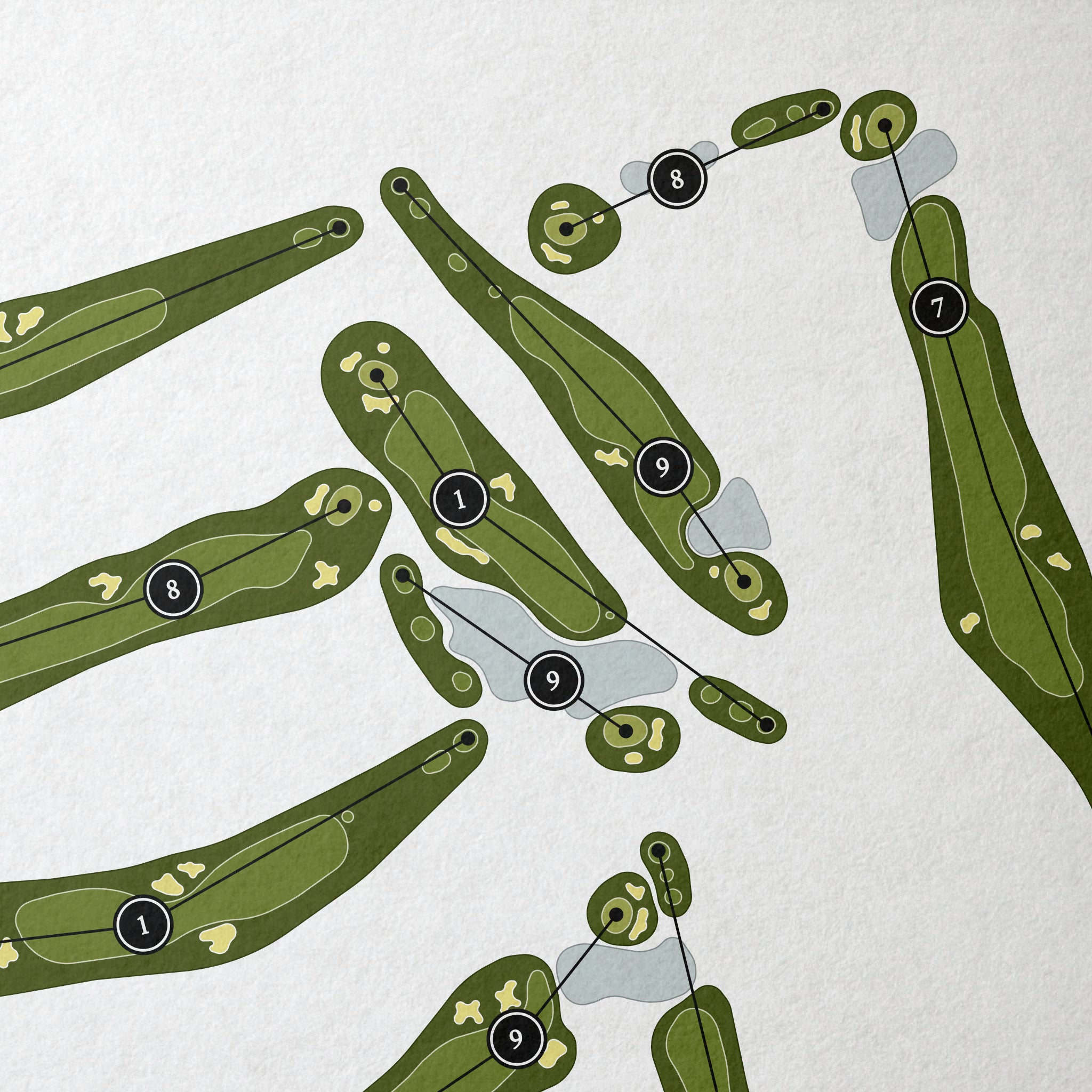 Monterey Country Club | Golf Course Map | Close Up