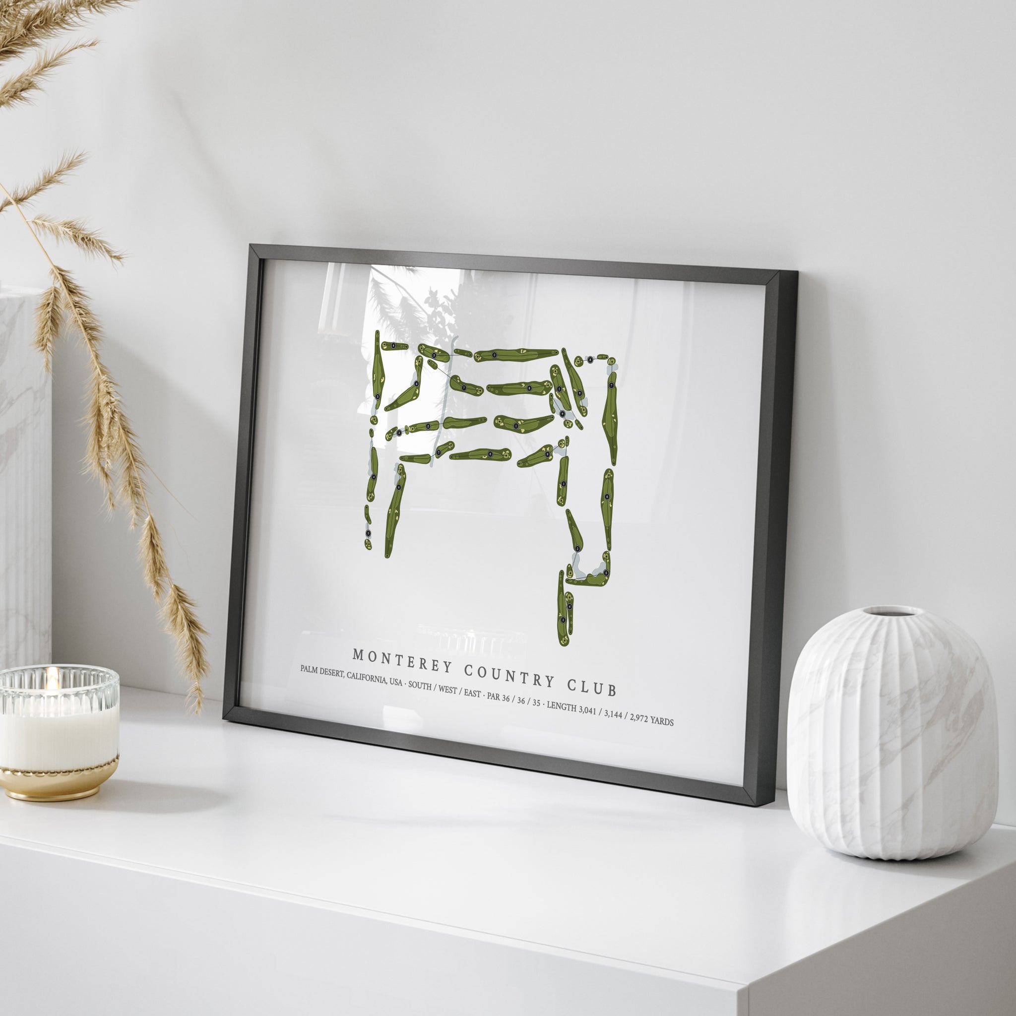 Monterey Country Club | Golf Course Map | On Table