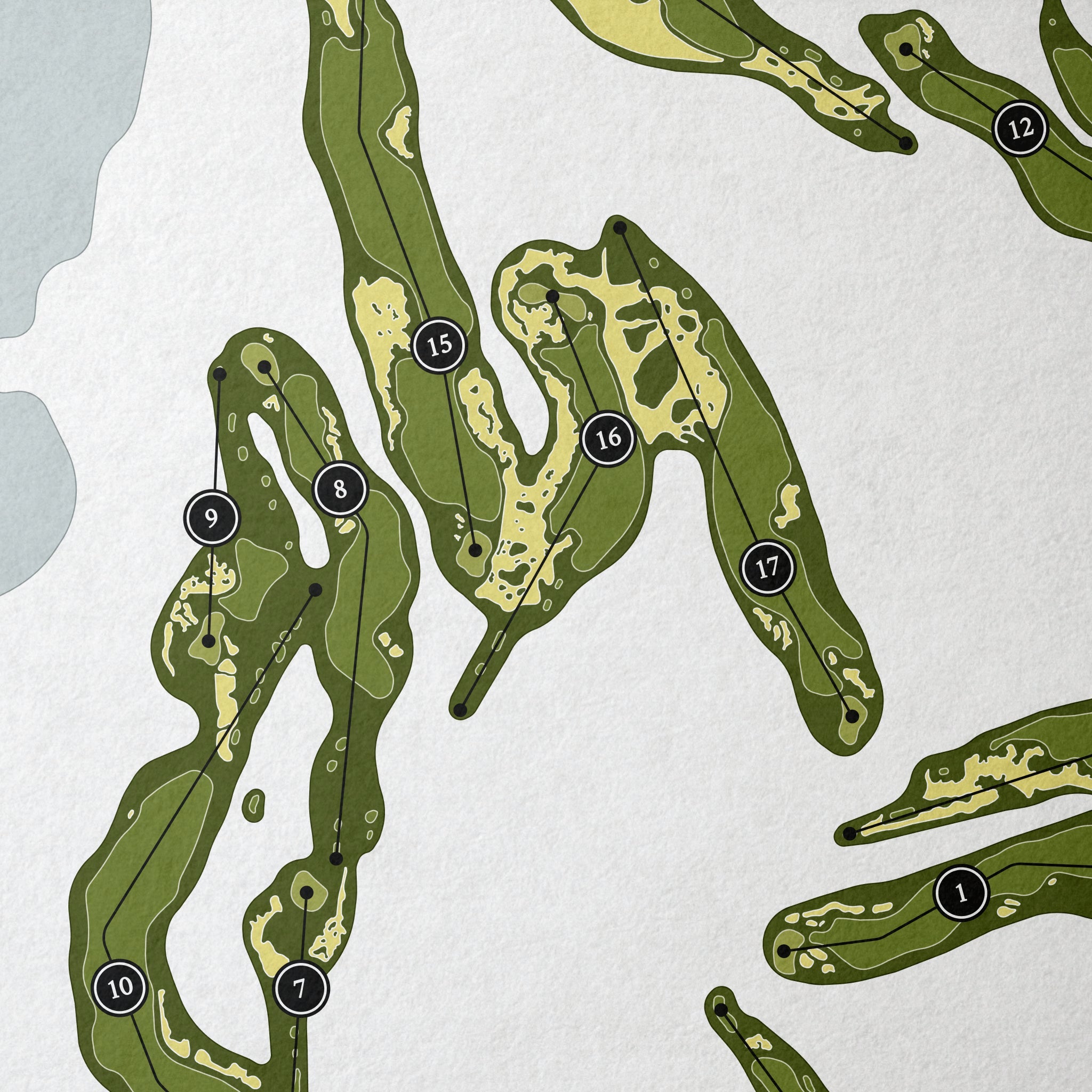 Monterey Peninsula Country Club | Golf Course Print | Close Up