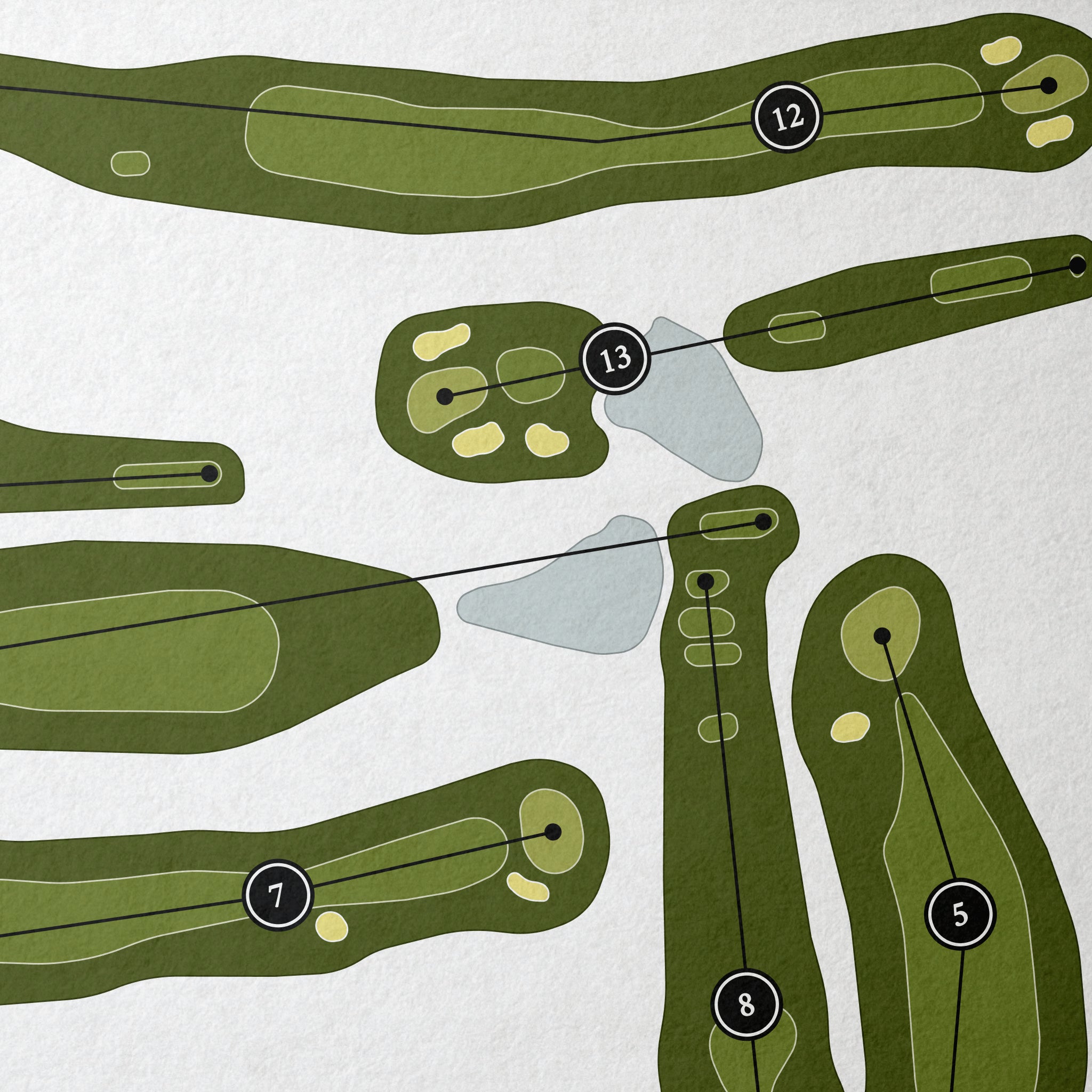 Moonbrook Country Club | Golf Course Map | Close+Up