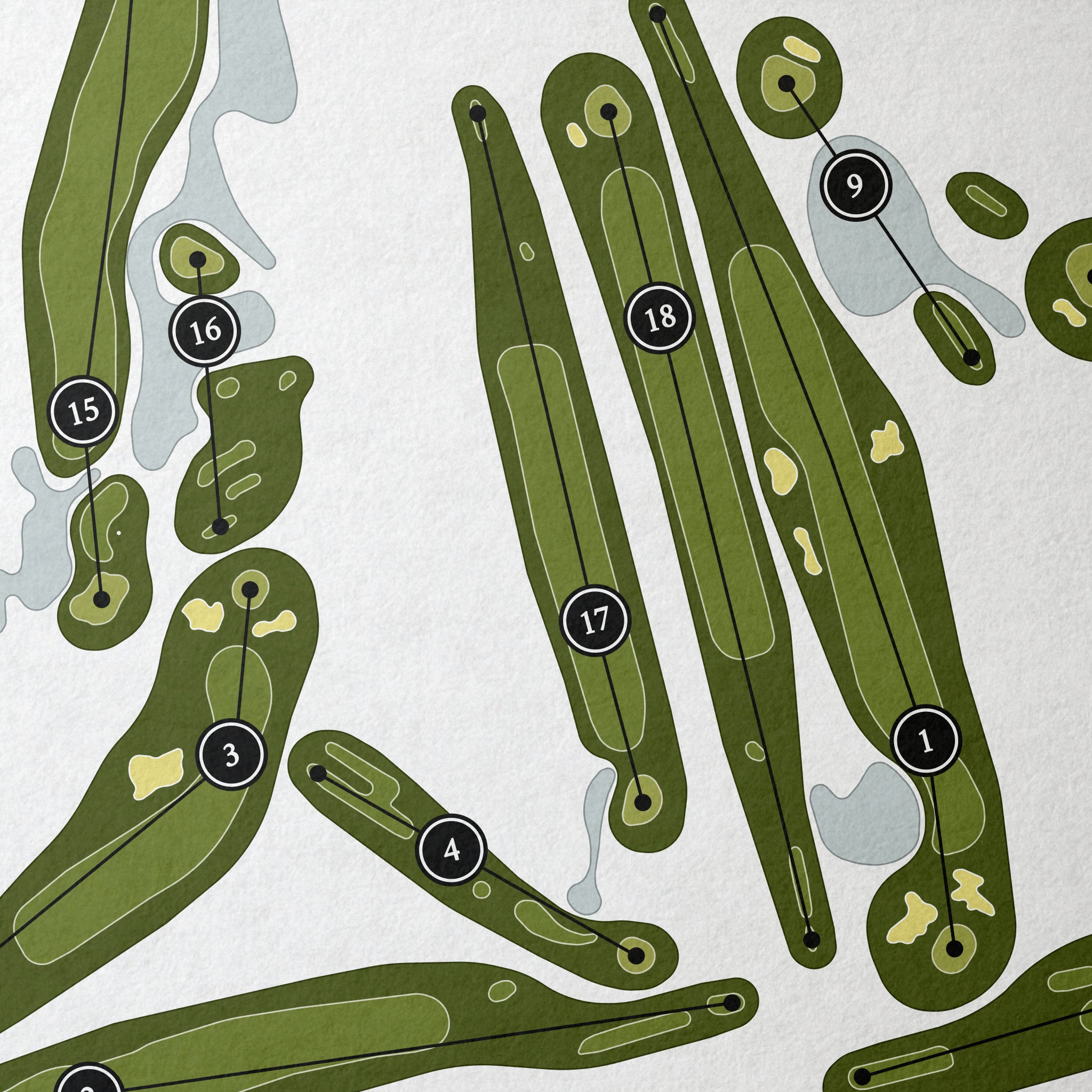 Moorhead Country Club | Golf Course Map | Close+Up