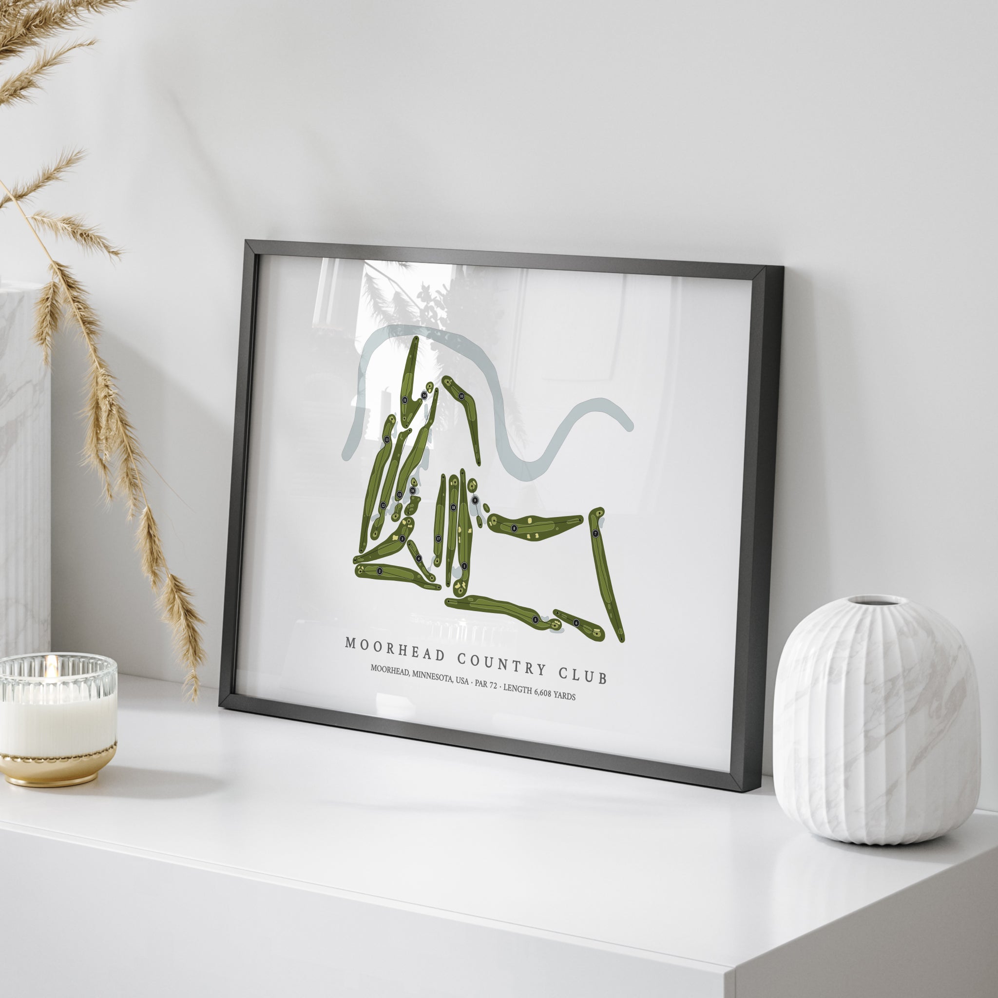 Moorhead Country Club | Golf Course Map | On+Table