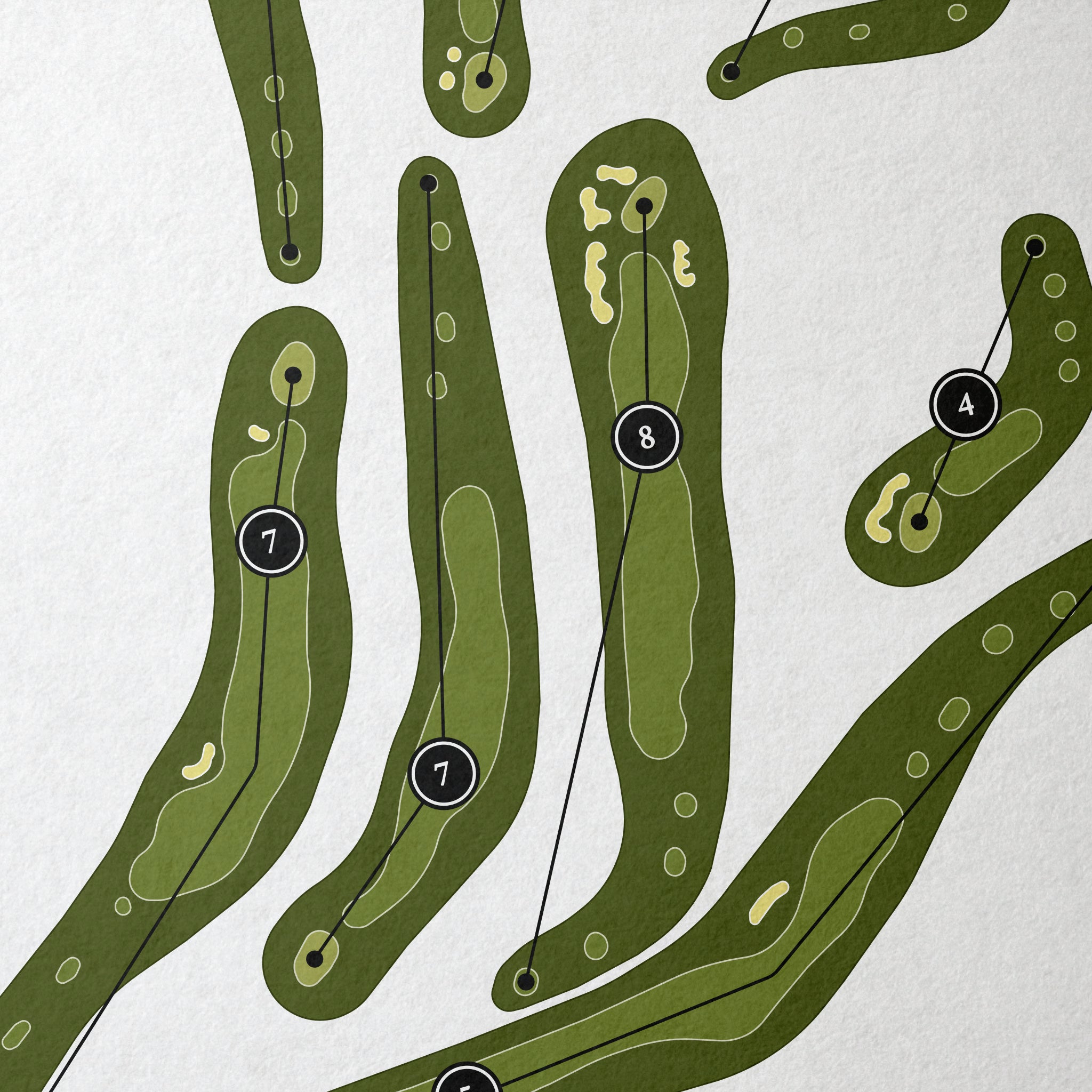 Moorpark Country Club | Golf Course Map | Close Up