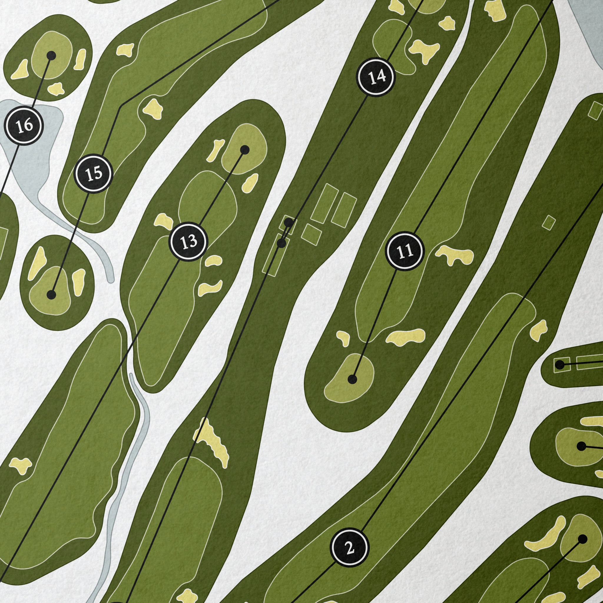 Mountain Ridge Country Club | Golf Course Map | Close+Up