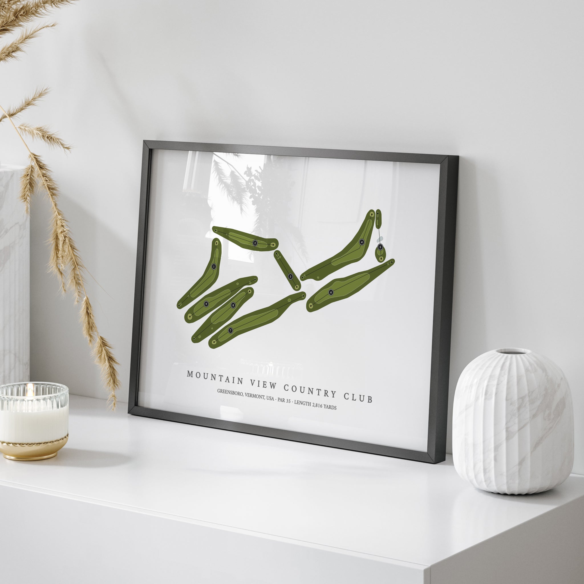 Mountain View Country Club | Golf Course Map | On+Table