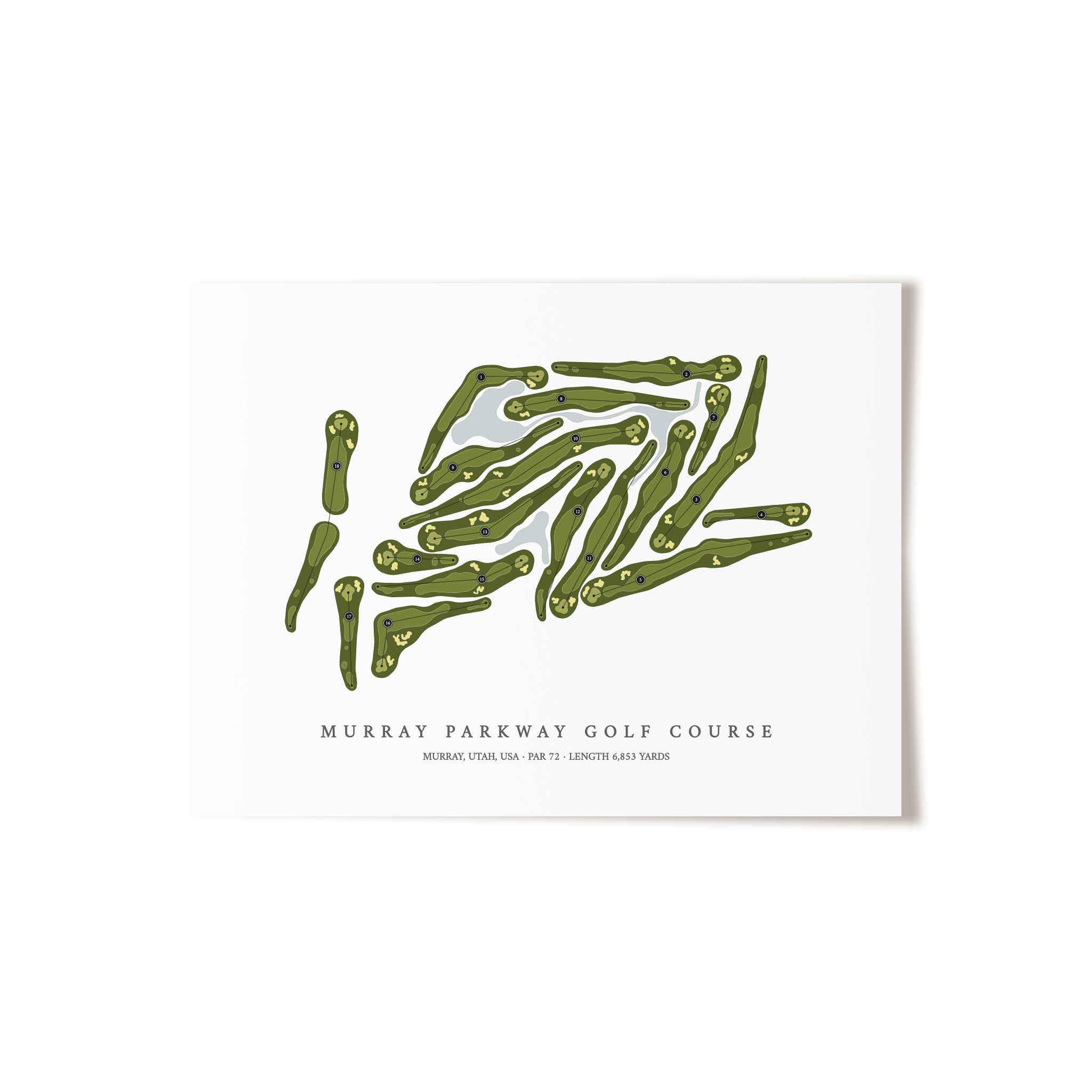 Murray Parkway Golf Course | Golf Course Map | Unframed