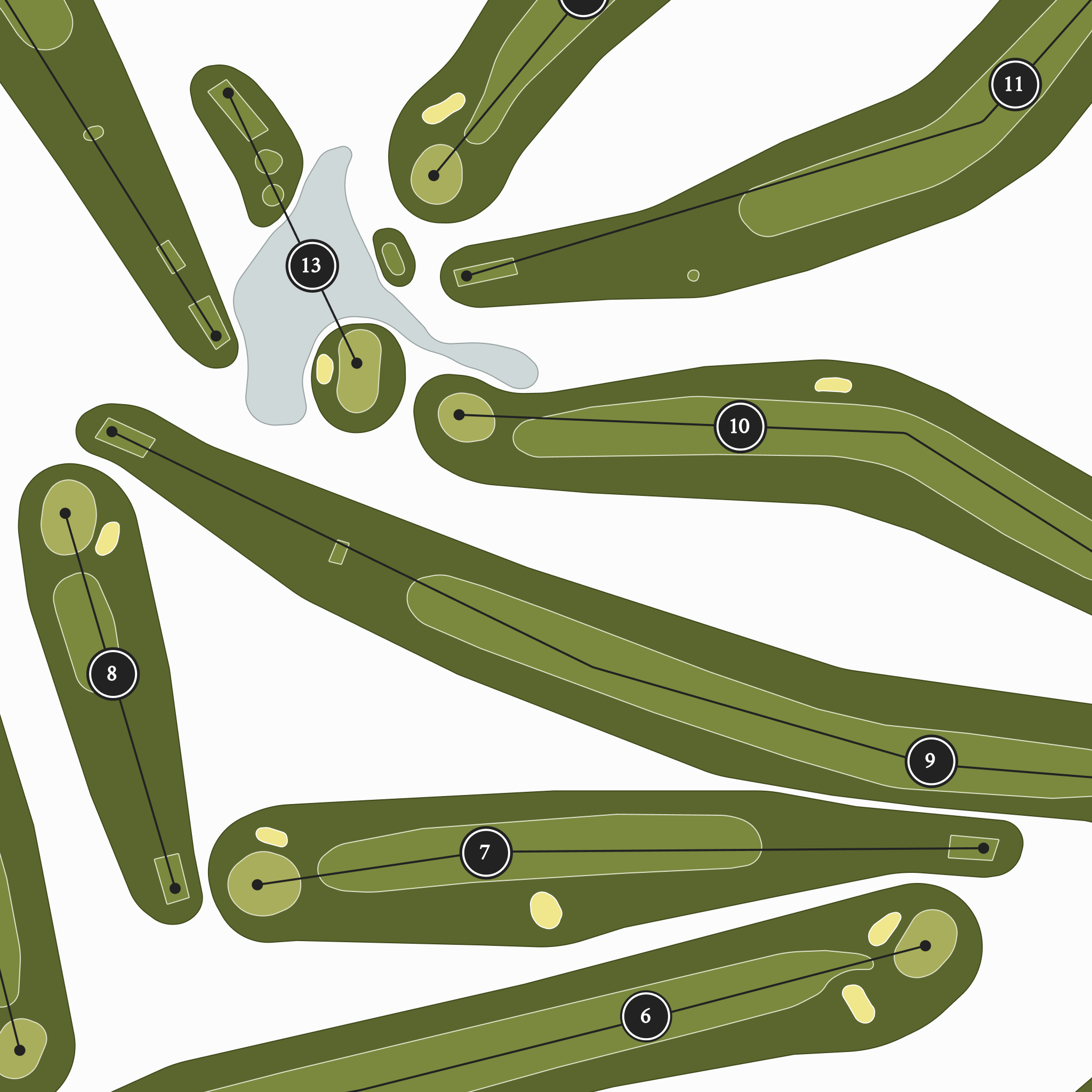 Muscatine Municipal Golf Course | Golf Course Map | Close Up