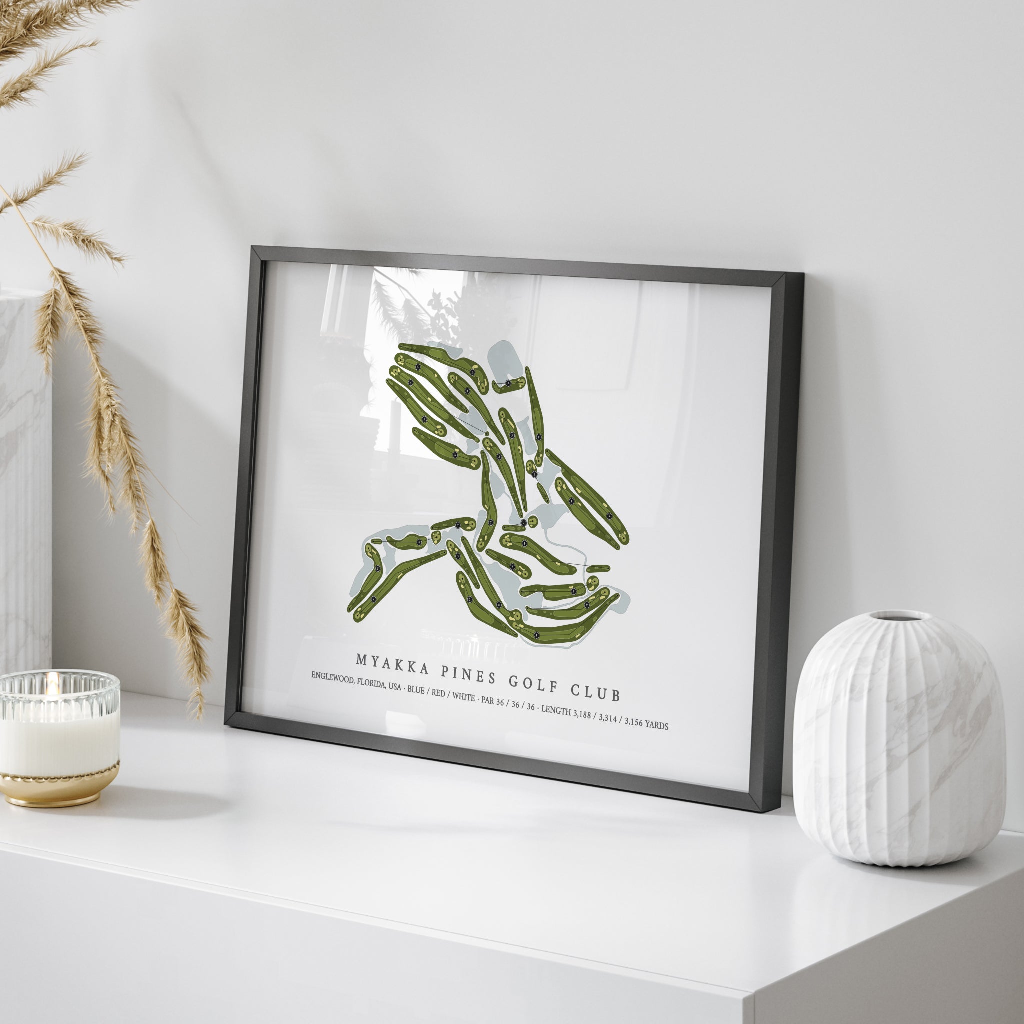 Myakka Pines Golf Club | Golf Course Map | On+Table