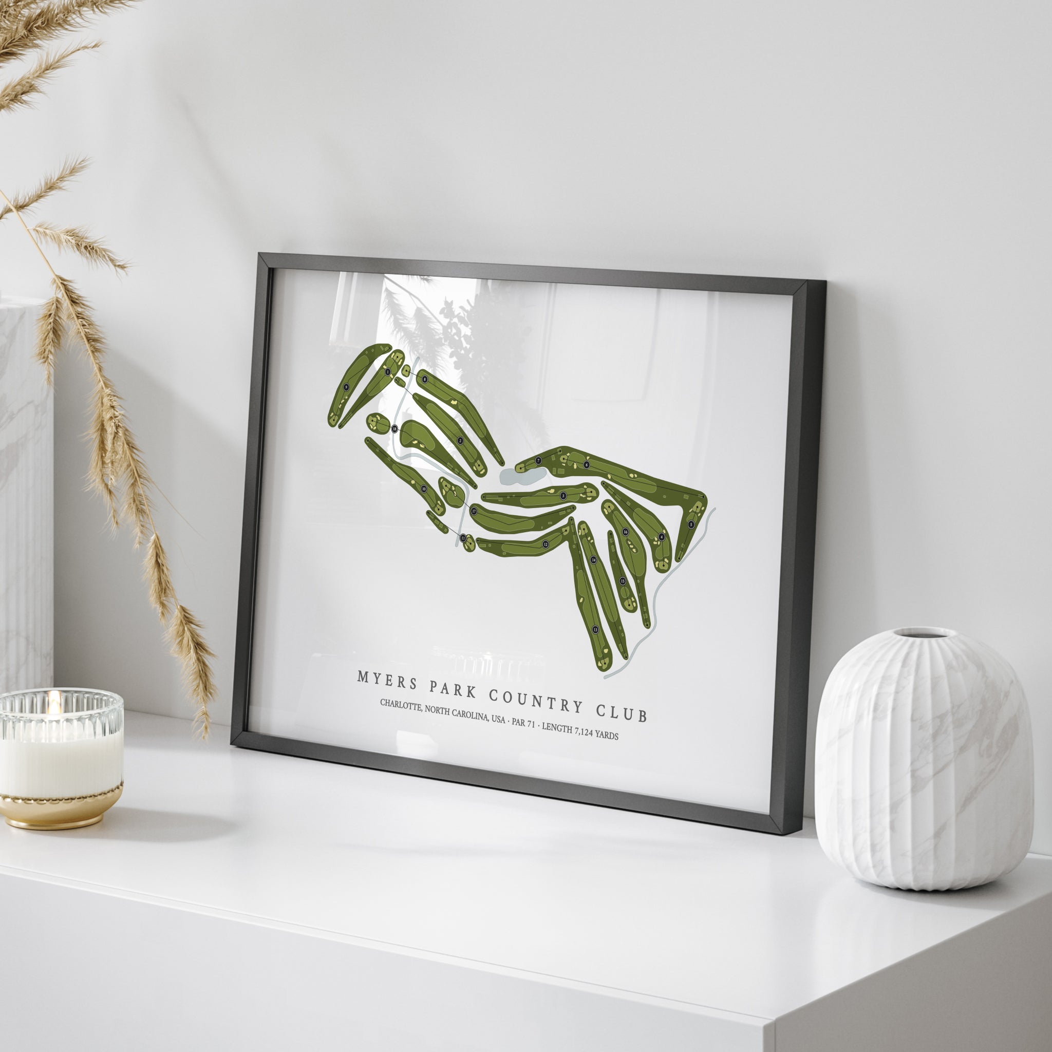 Myers Park Country Club | Golf Course Print | On+Table