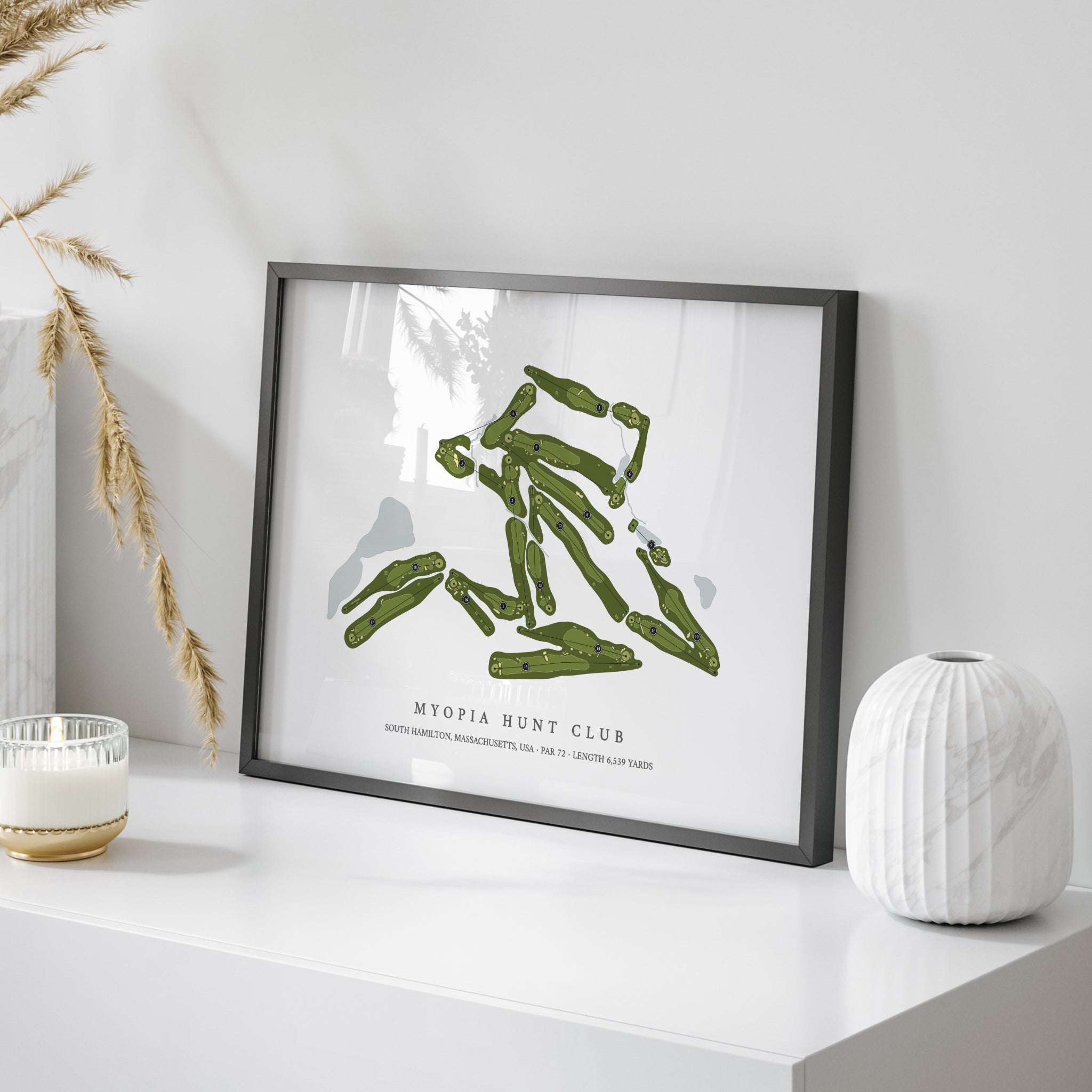 Myopia Hunt Club | Golf Course Map | On Table