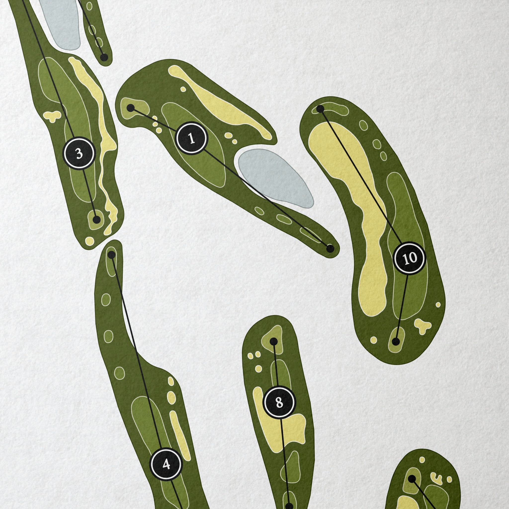 Mystic Dunes Golf Club | Golf Course Map | Close Up