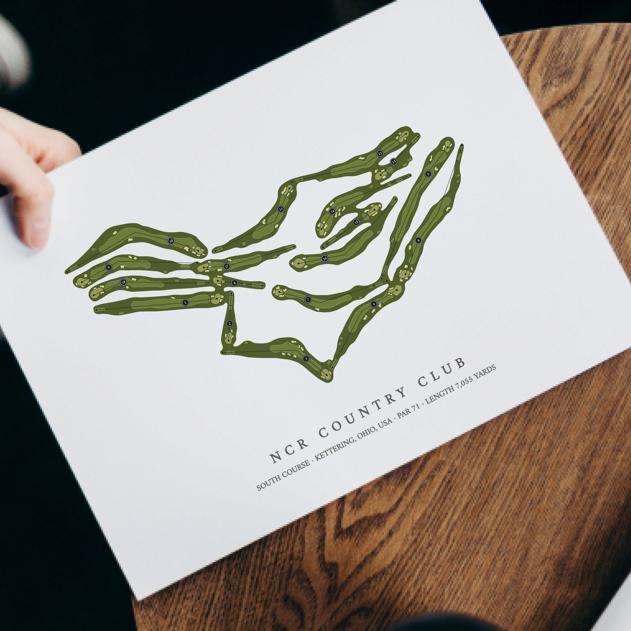 NCR Country Club - South Course | Golf Course Print | With Laptop