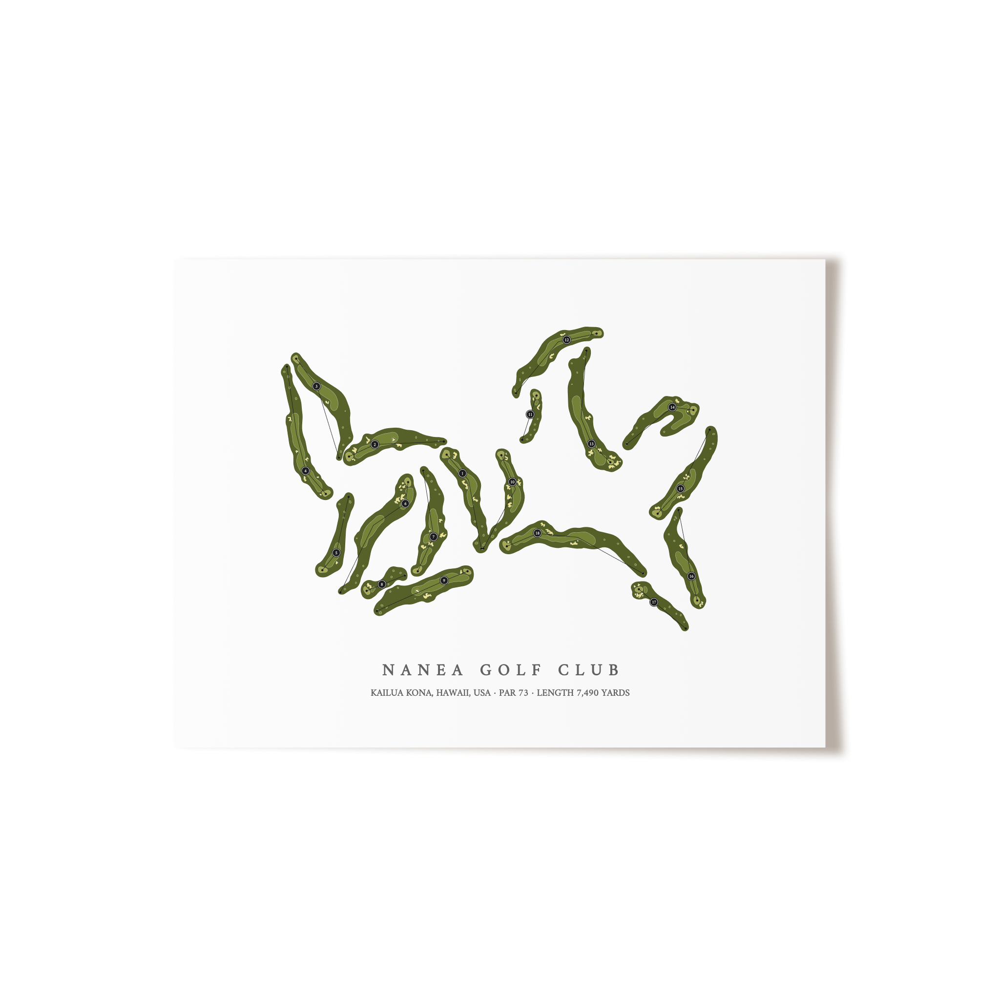 Nanea Golf Club | Golf Course Print | Unframed