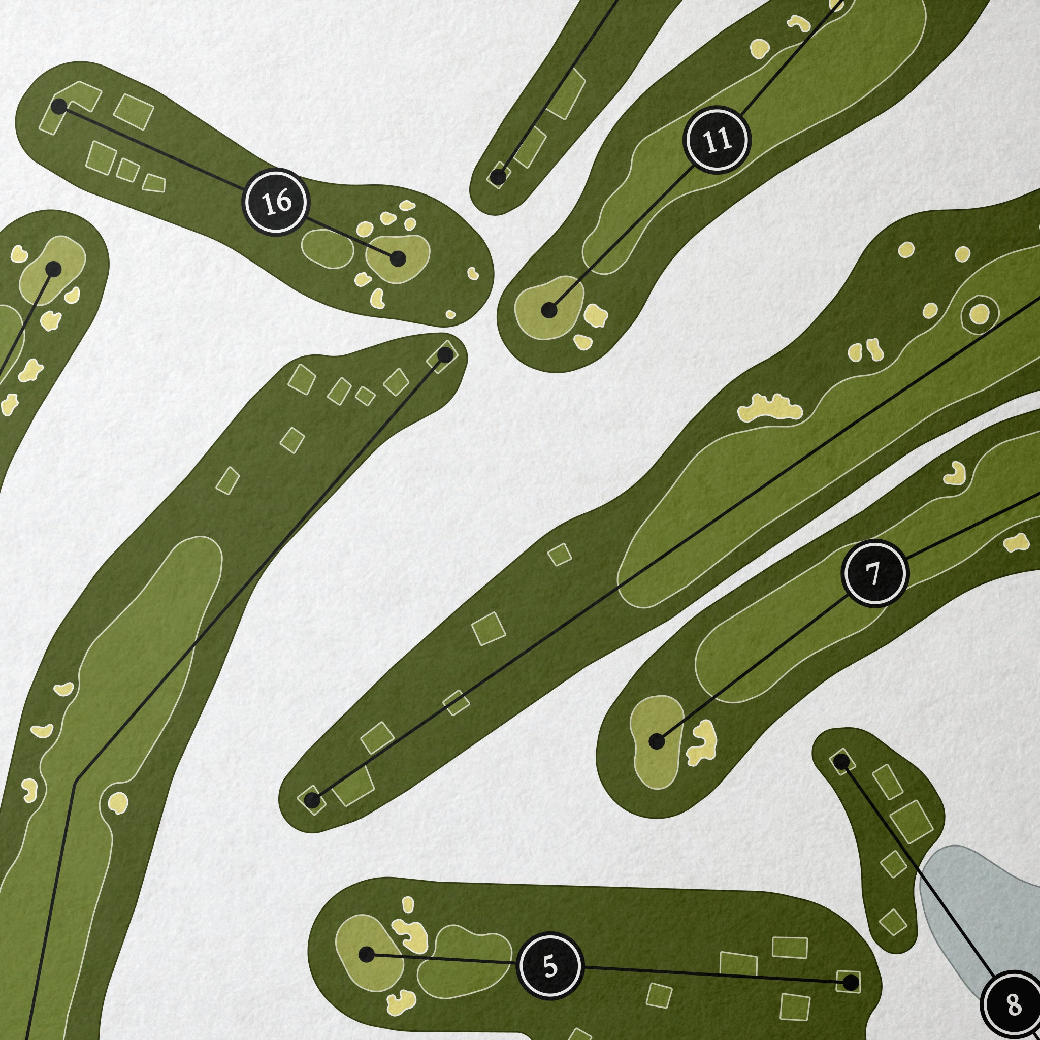 Nantucket Golf Club | Golf Course Map | Close Up